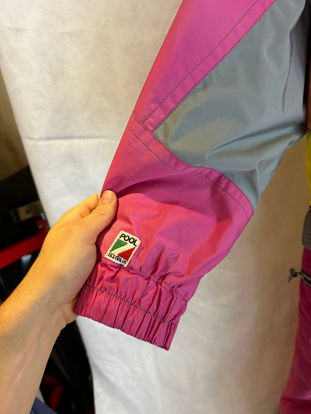 Vintage Skioverall von COLMAR in rosa in L