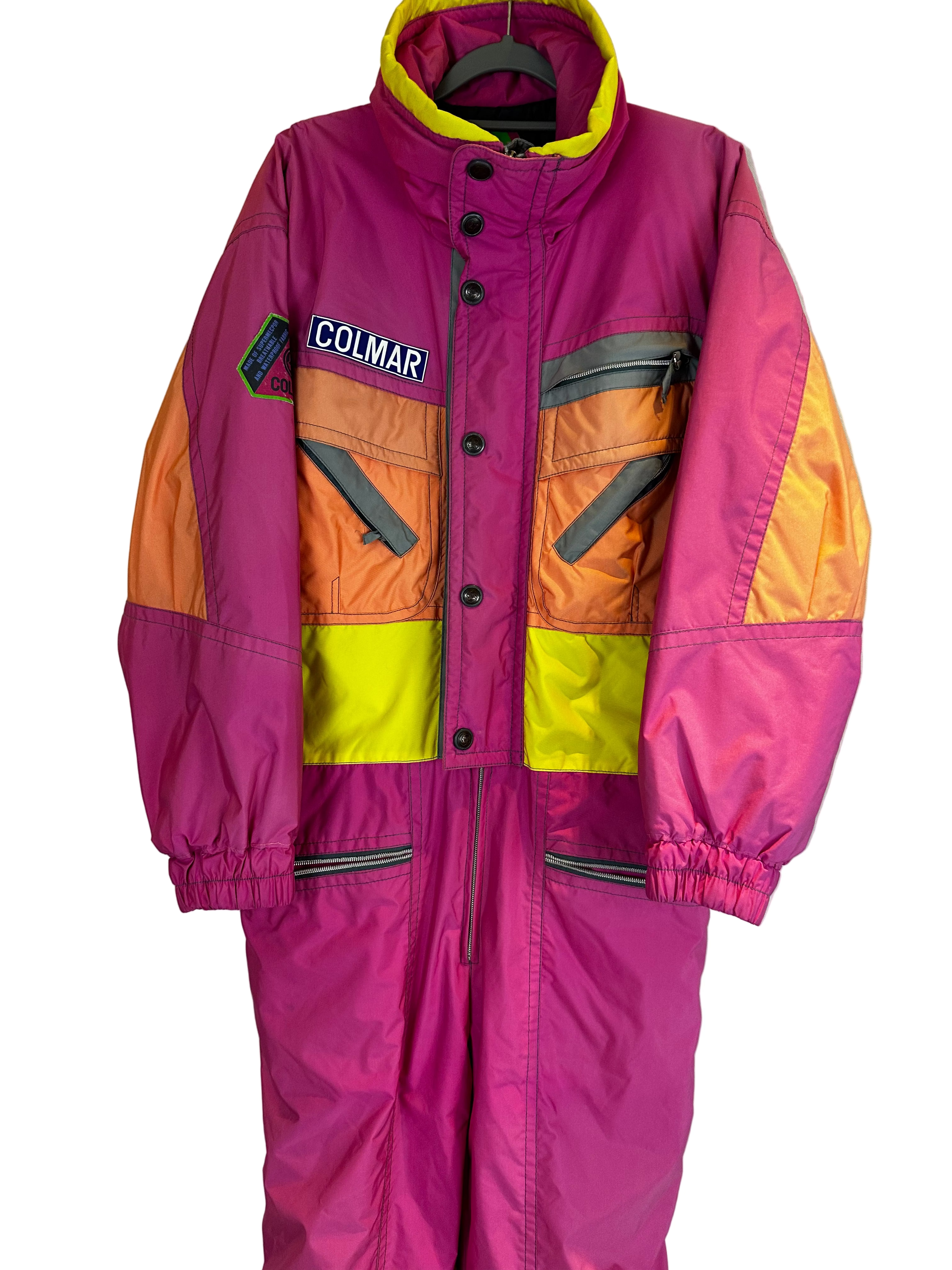 Vintage Skioverall von COLMAR in rosa in L