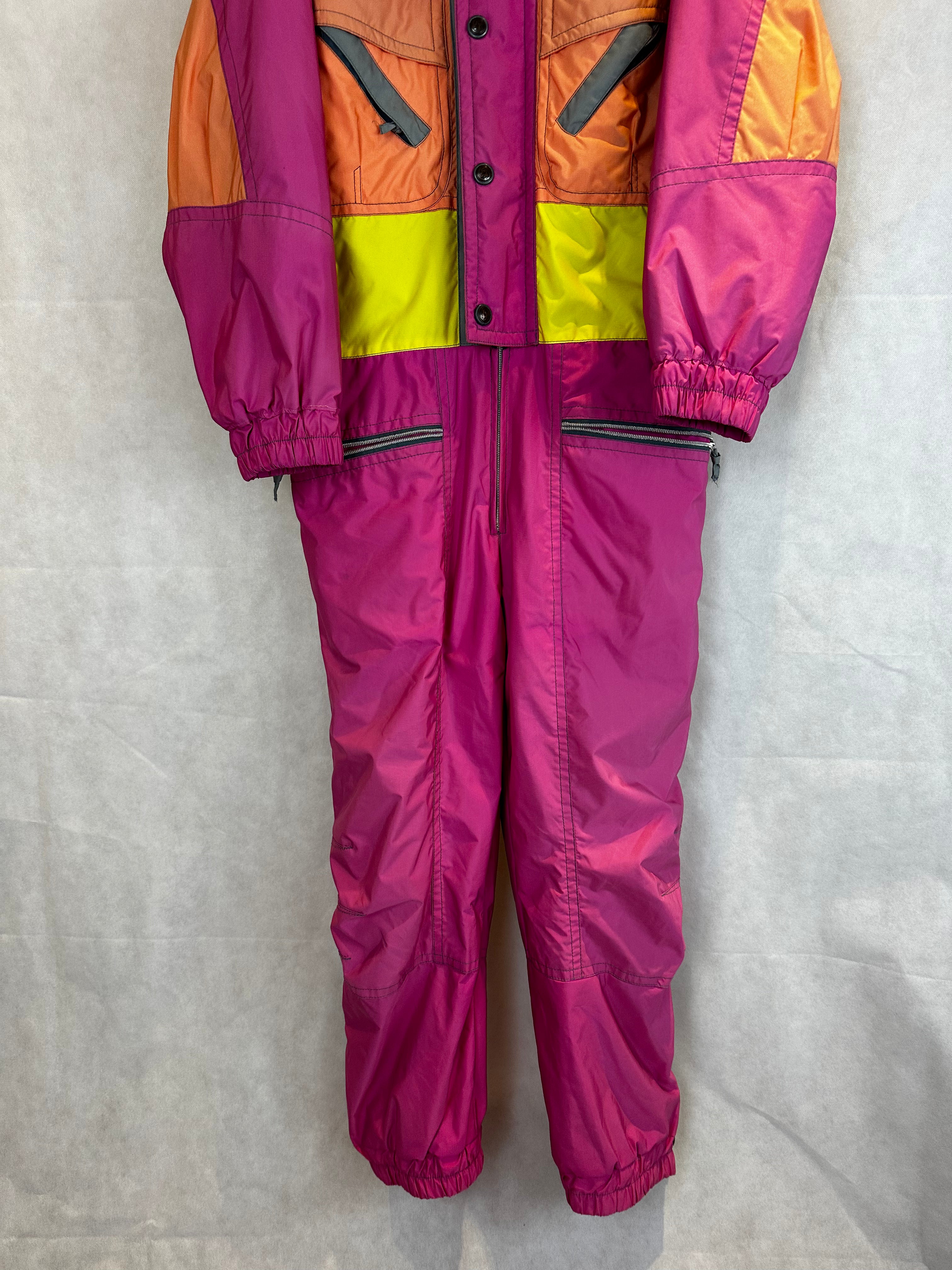 Vintage Skioverall von COLMAR in rosa in L