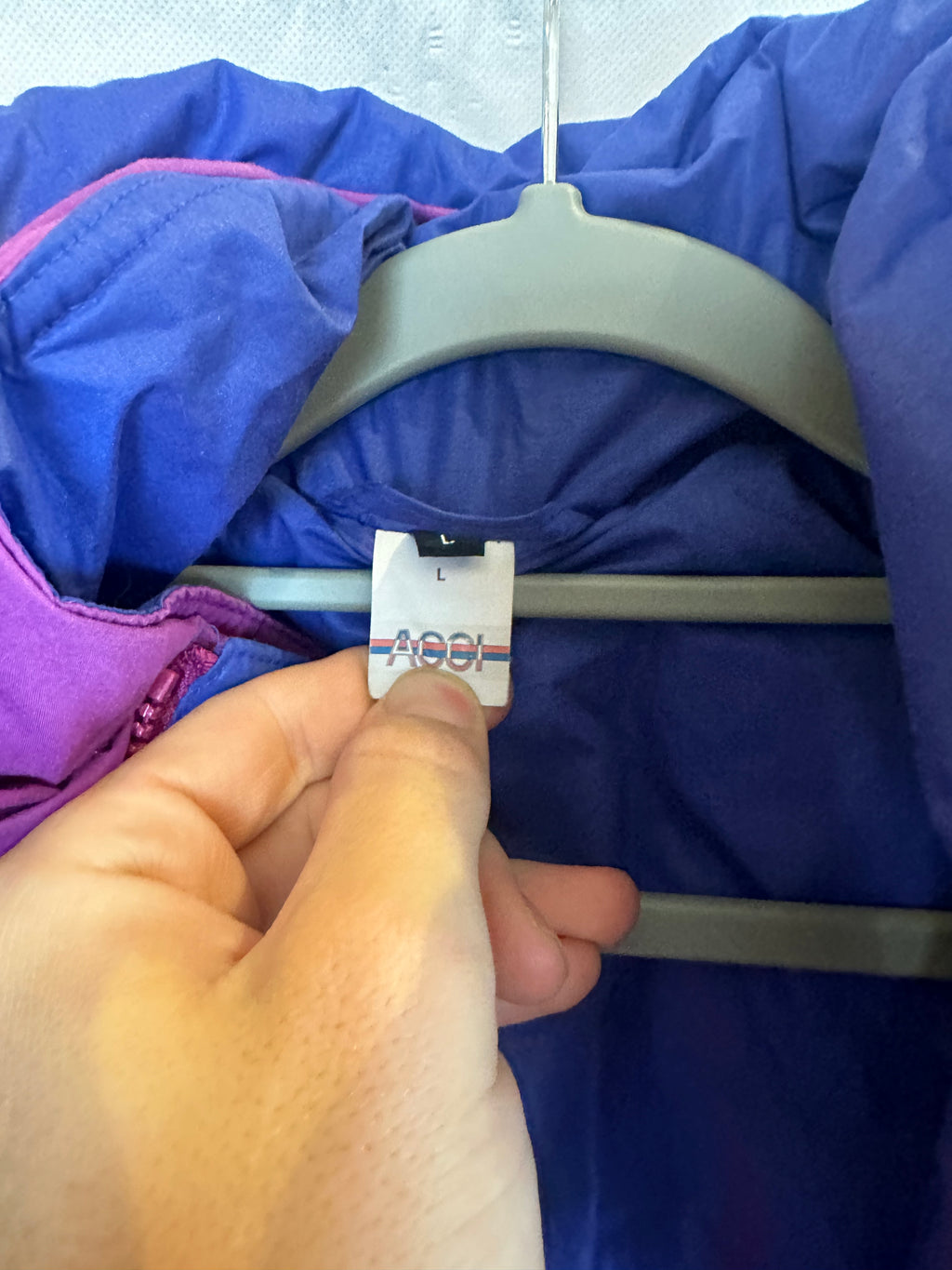 Vintage Skioverall in schwarz/blau in L