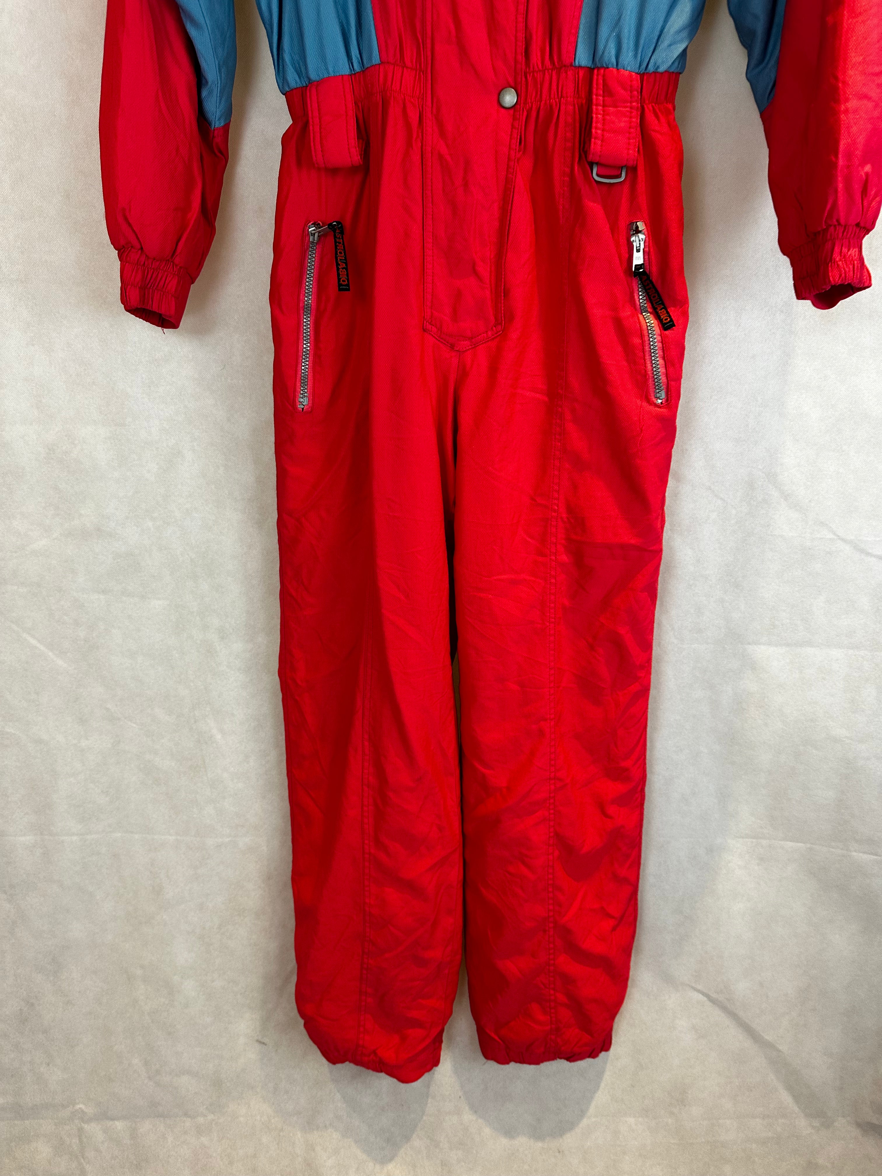 Vintage Skioverall von in rot in M