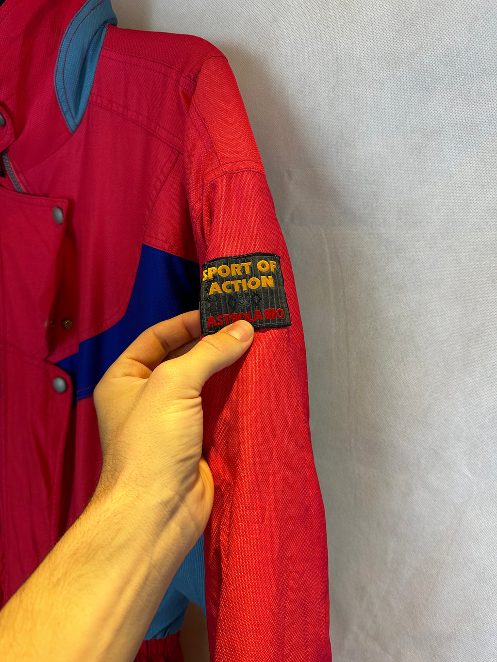 Vintage Skioverall von in rot in M