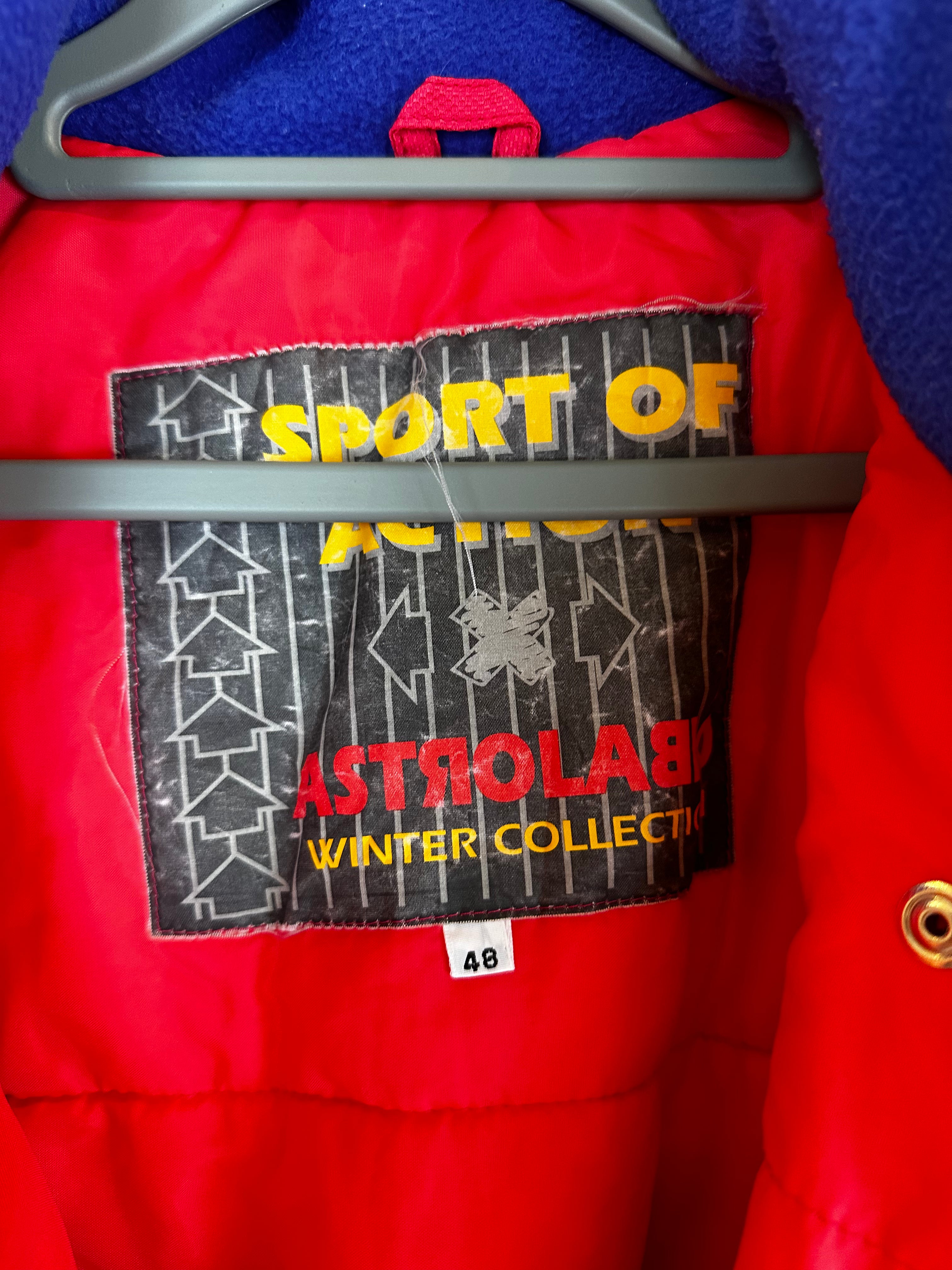 Vintage Skioverall von in rot in M