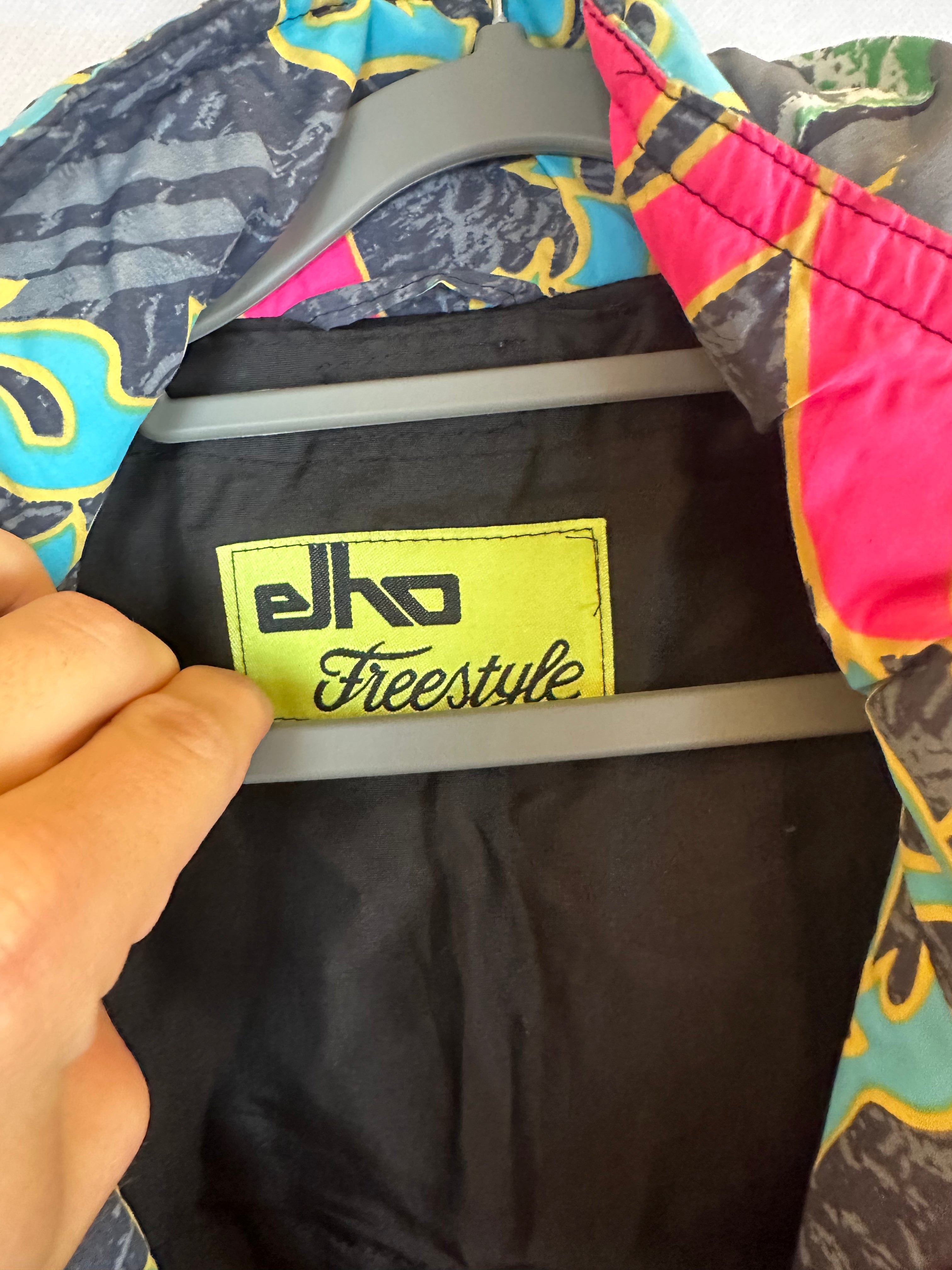 Vintage Skioverall von Elho in bunt in L