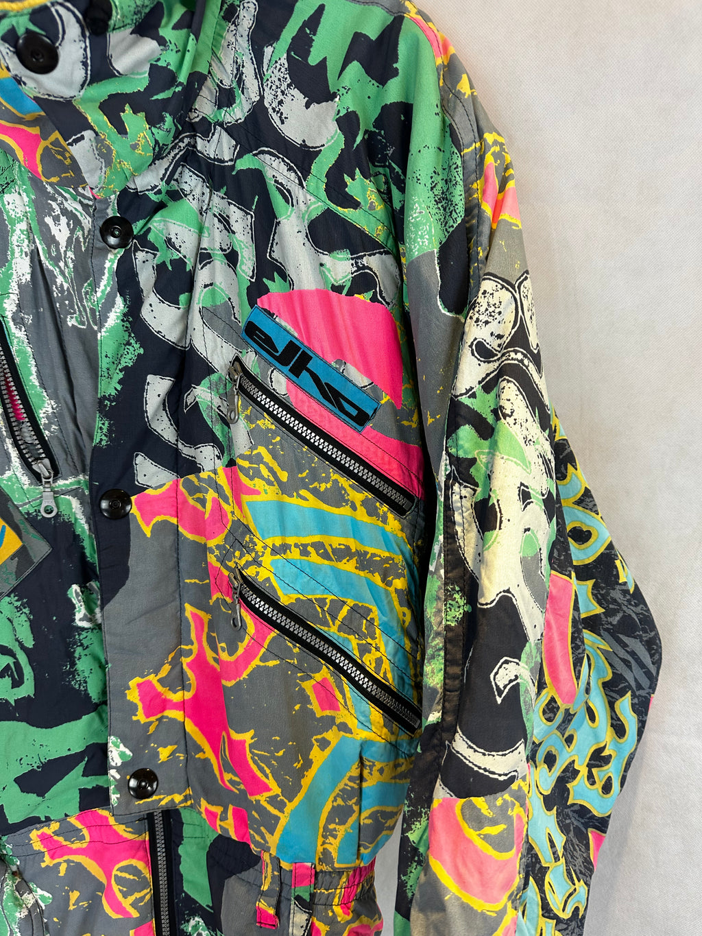 Vintage Skioverall von Elho in bunt in L