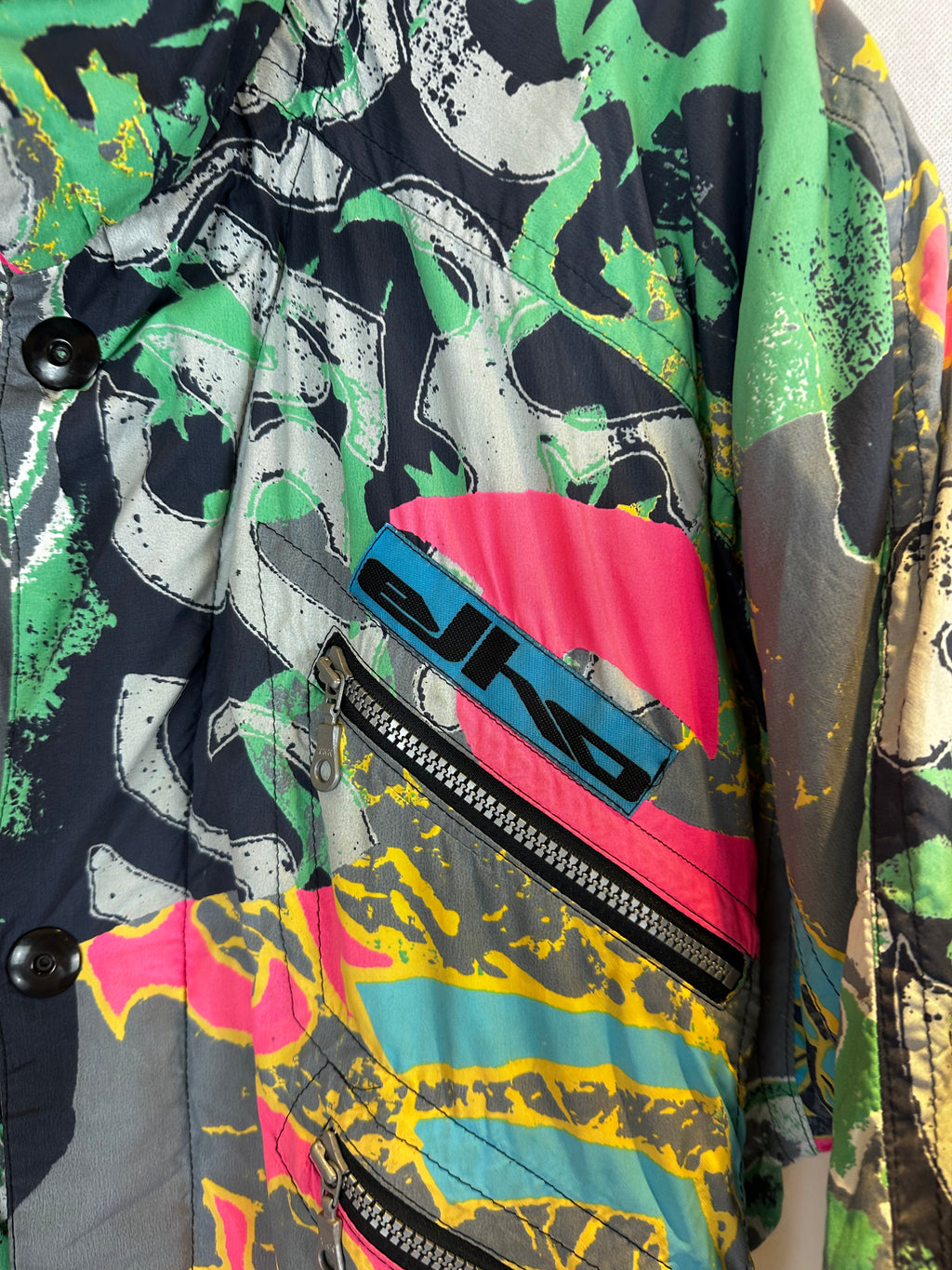 Vintage Skioverall von Elho in bunt in L