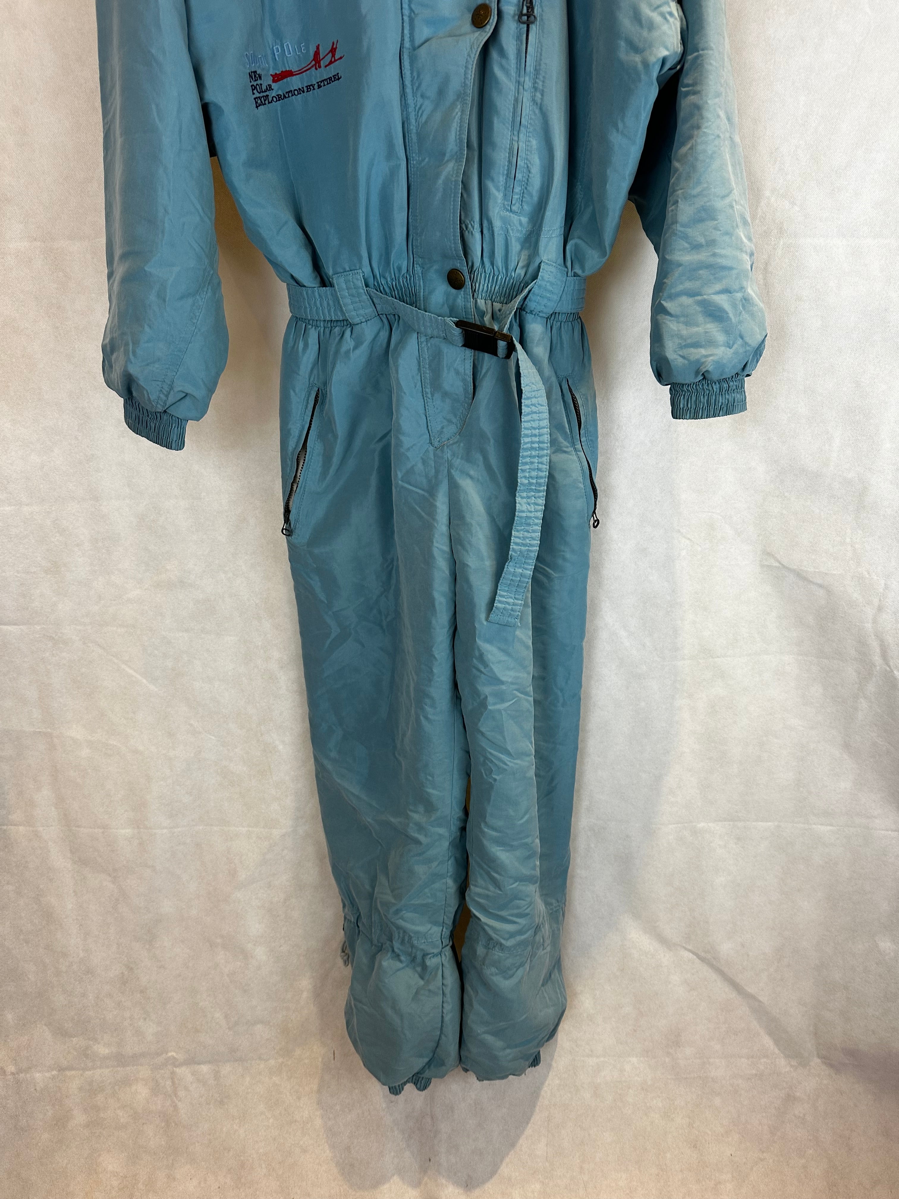 Vintage Skioverall von Etirel in blau in S/M