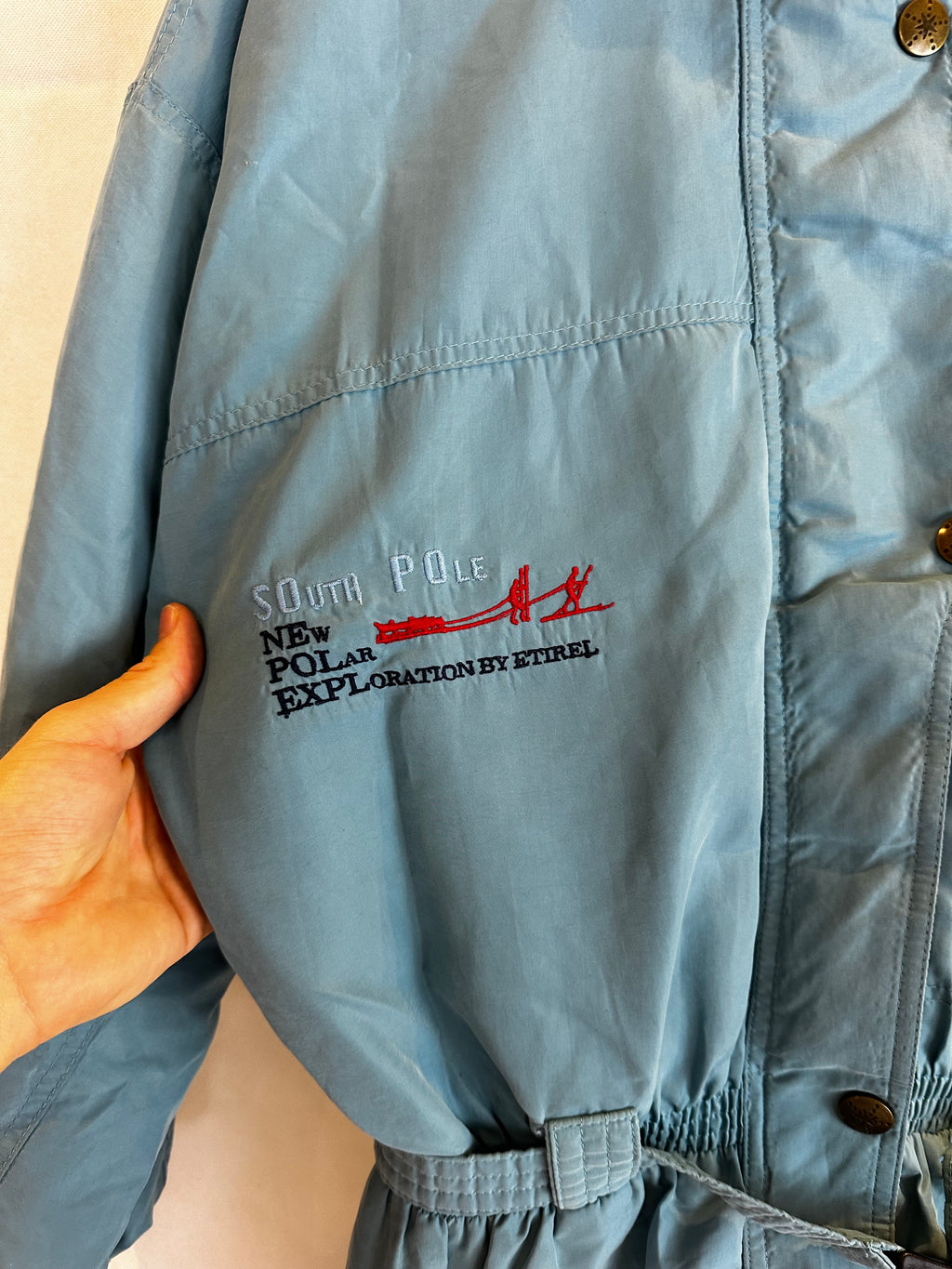 Vintage Skioverall von Etirel in blau in S/M