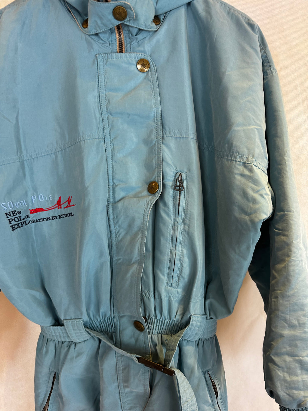 Vintage Skioverall von Etirel in blau in S/M