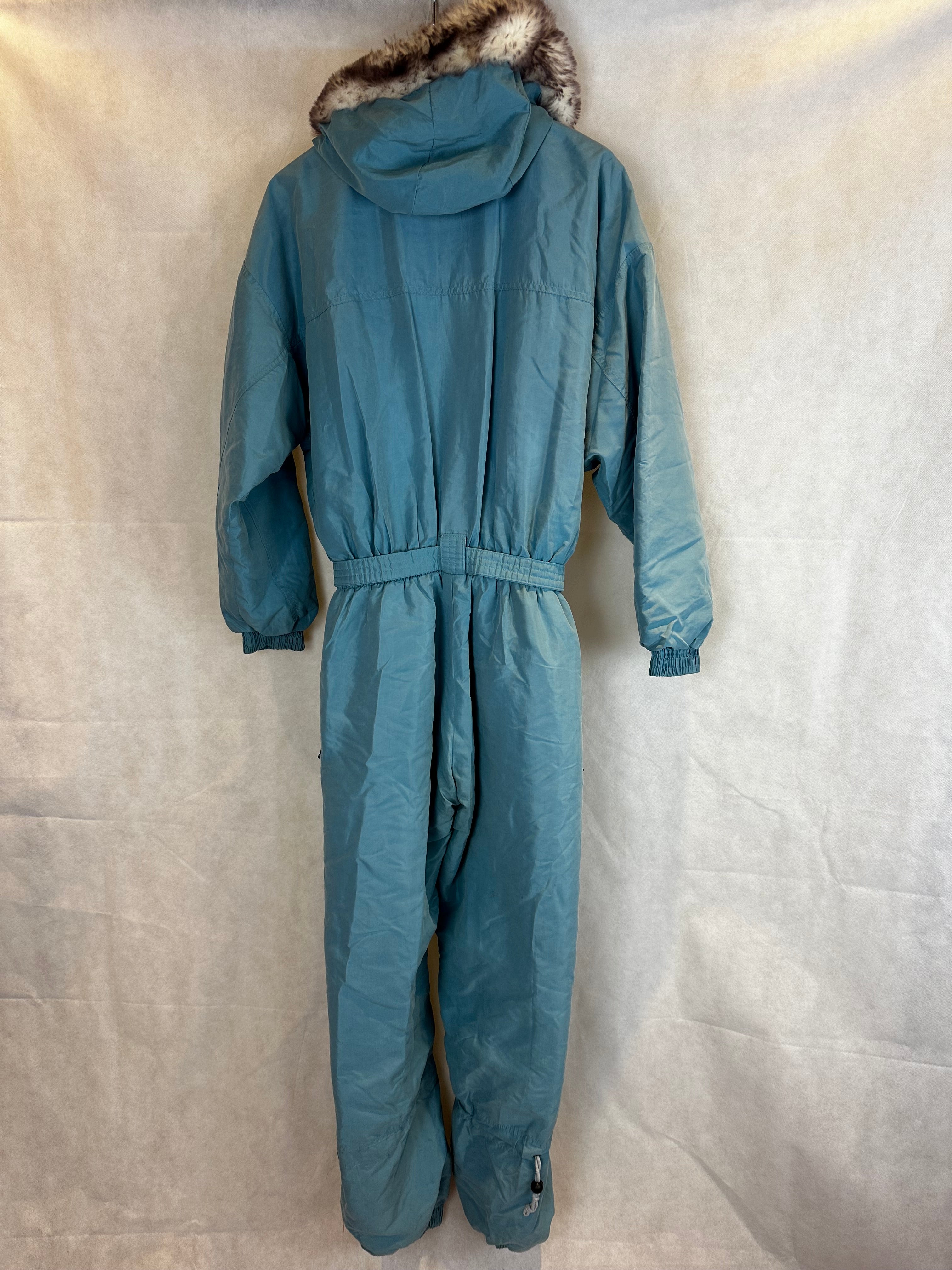 Vintage Skioverall von Etirel in blau in S/M