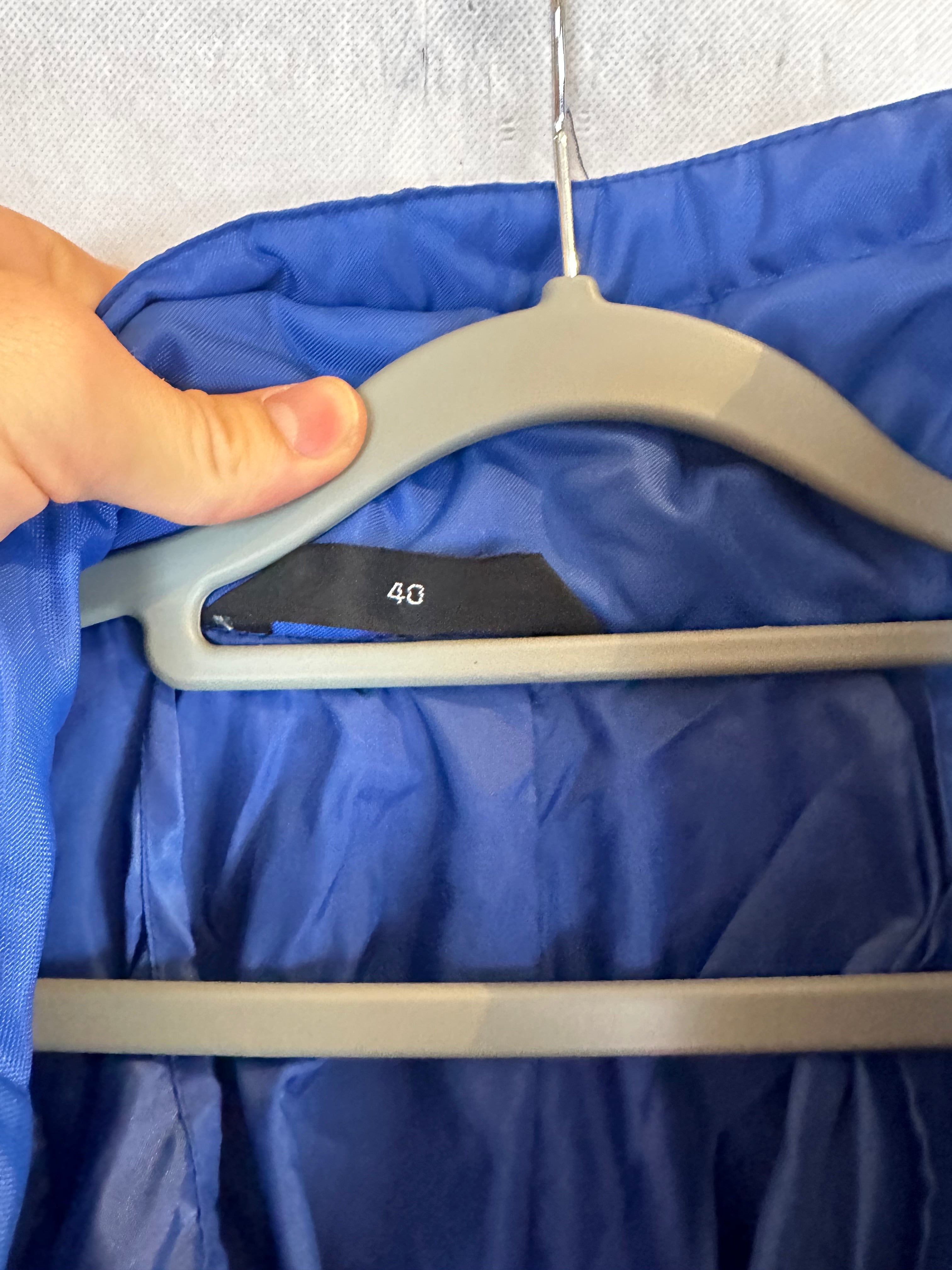 Vintage Skioverall in blau mit muster