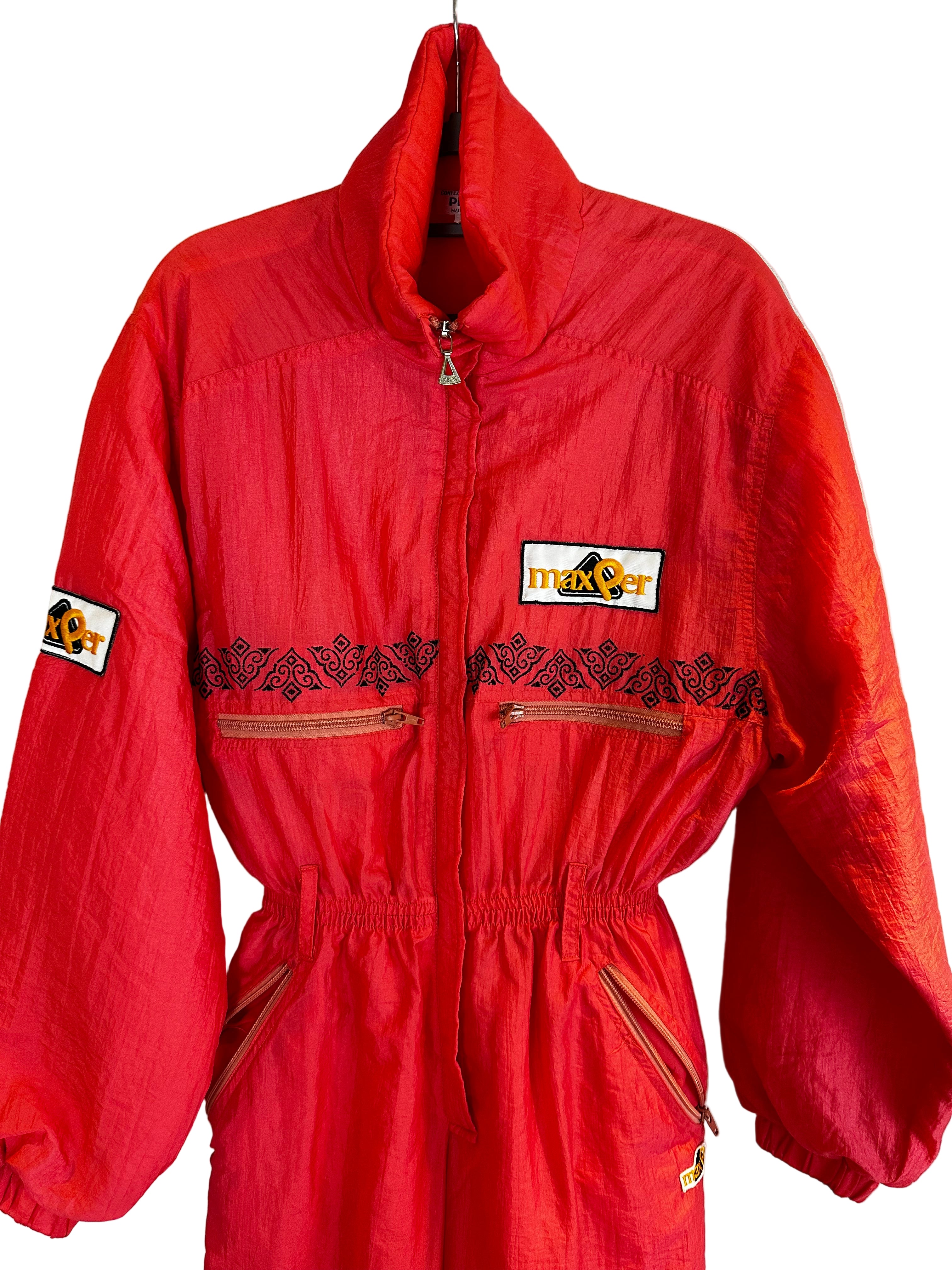 Vintage Skioverall von Perri in rot in S/M