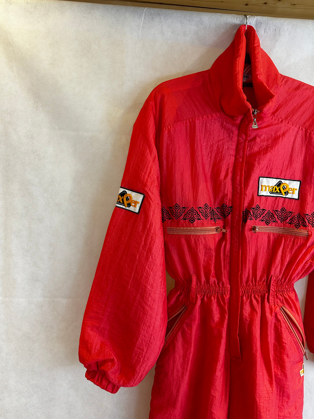 Vintage Skioverall von Perri in rot in S/M
