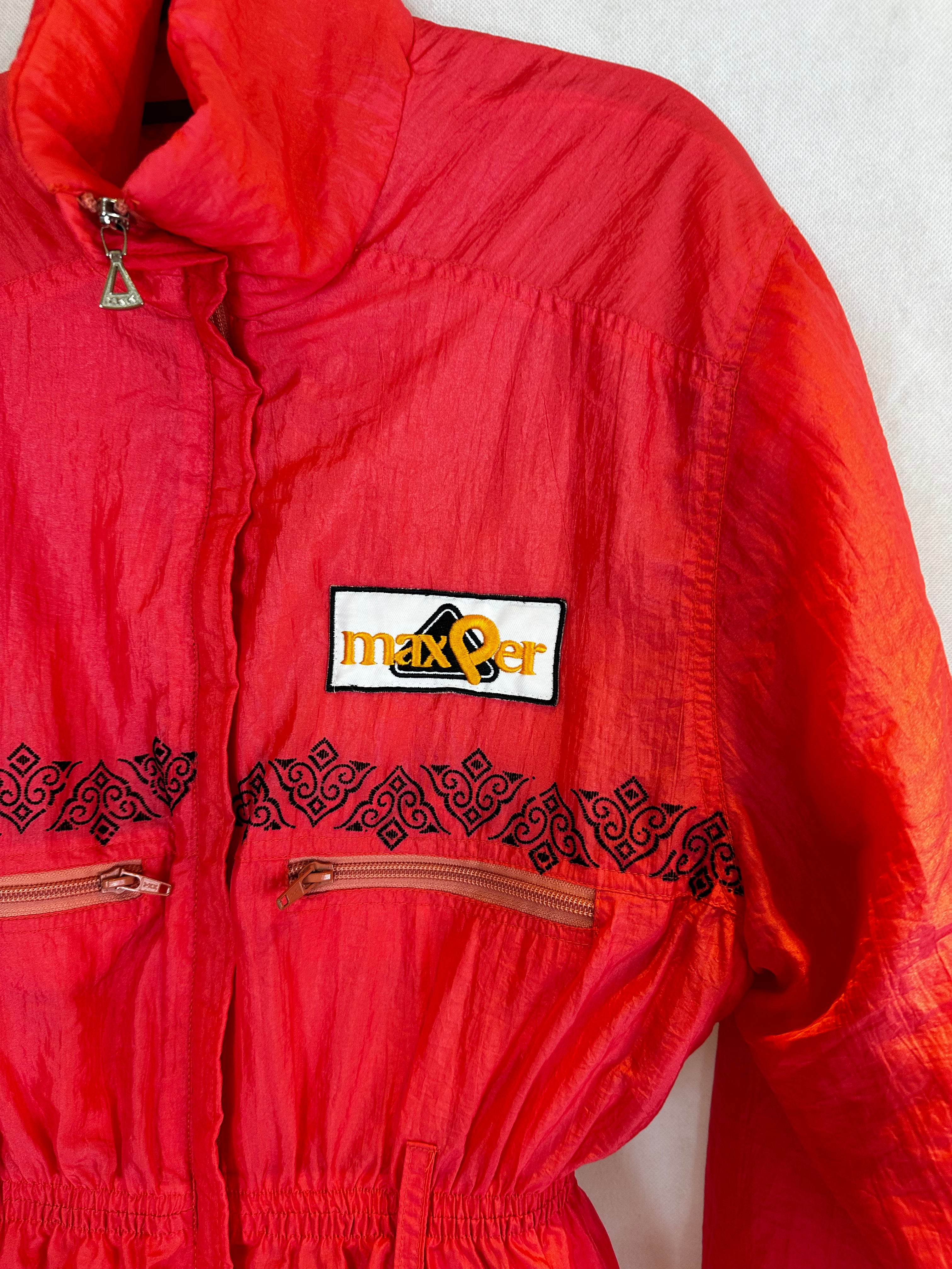 Vintage Skioverall von Perri in rot in S/M