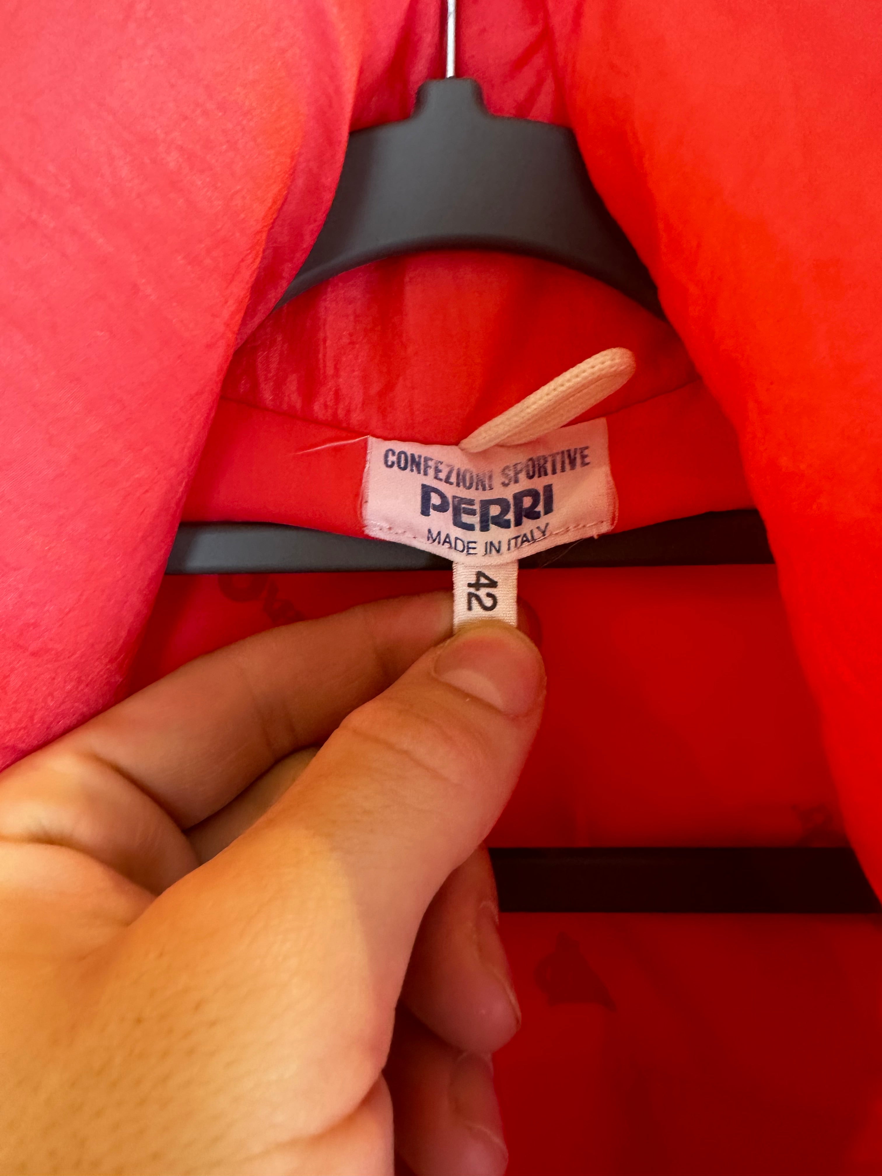 Vintage Skioverall von Perri in rot in S/M