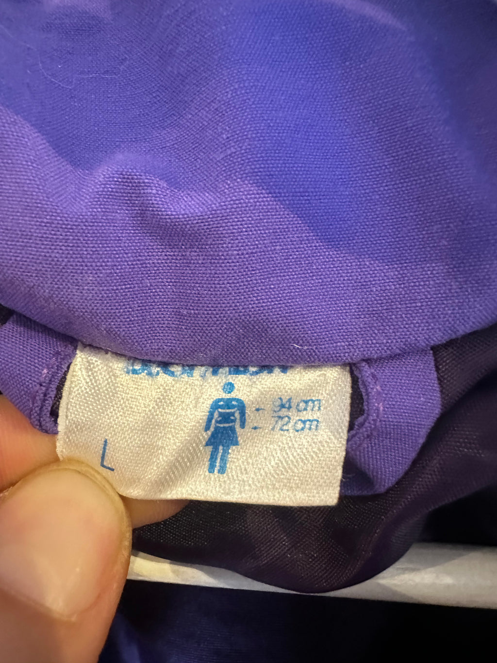 Vintage Skioverall von in Lila mit Muster in S