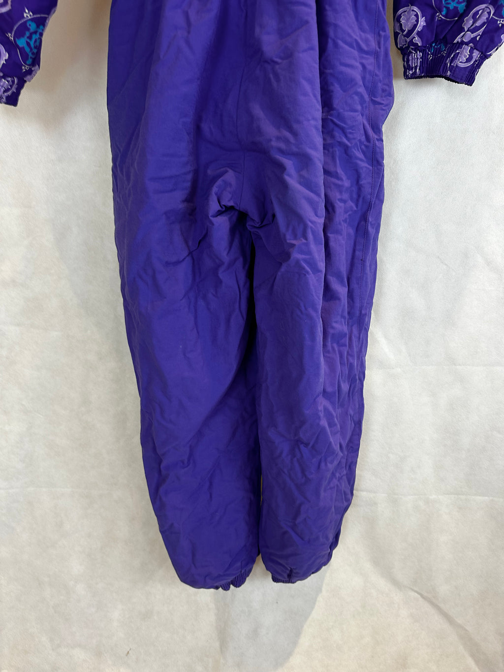 Vintage Skioverall von in Lila mit Muster in S