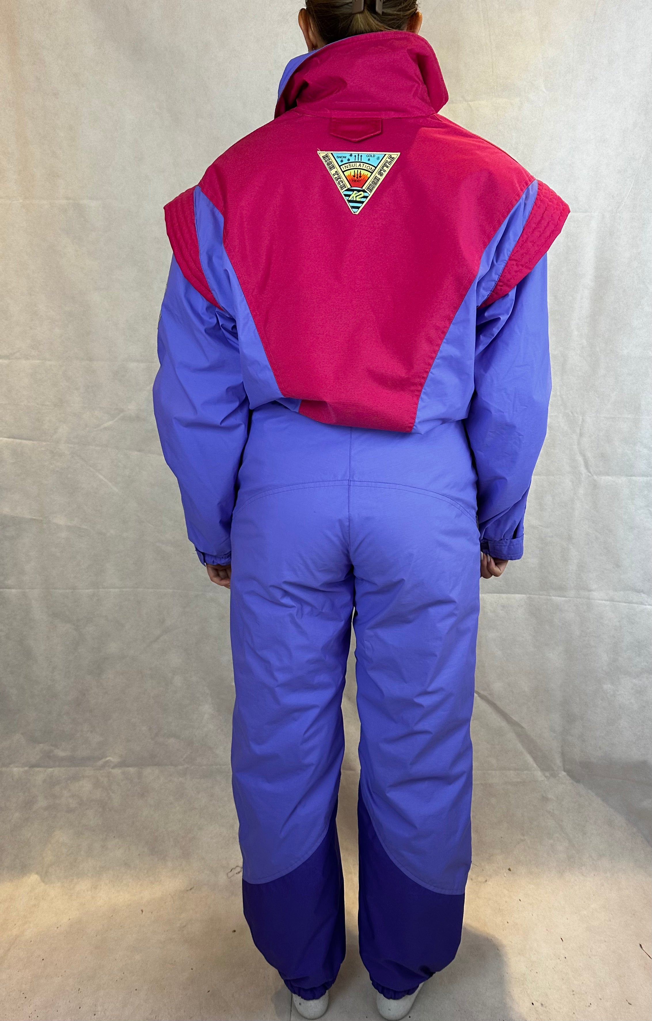 Vintage Skioverall von K2 in S/M Bunt