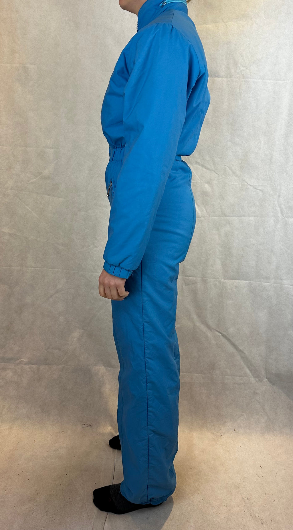 Vintage Skioverall von Mossant in hellblau S/M in SIZE 38