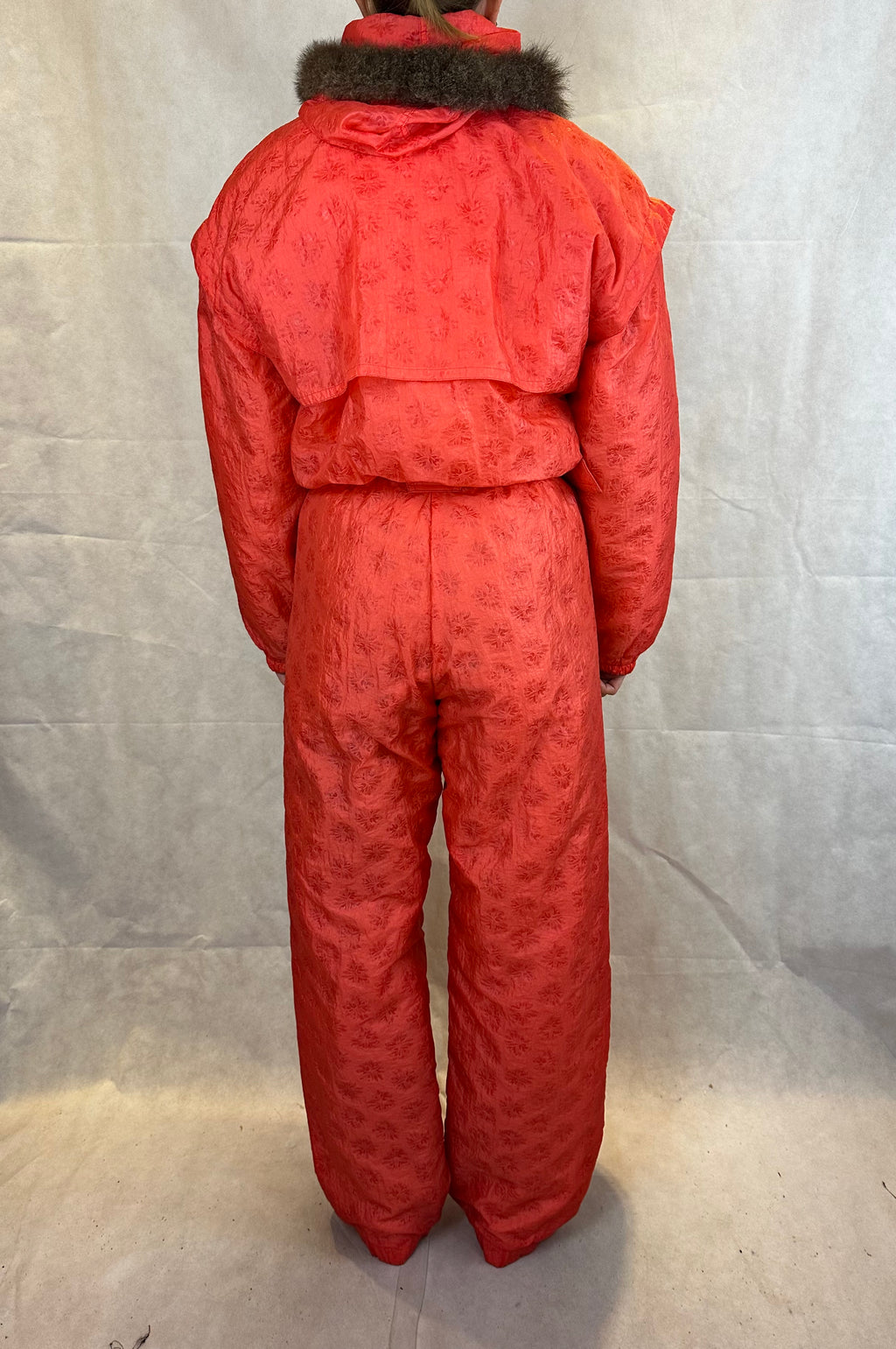 Vintage Skioverall von Colmar in orange in M/L