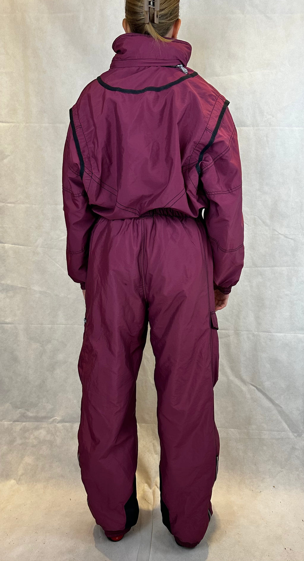 Vintage Skioverall von Killtec in Weinrot in S/M