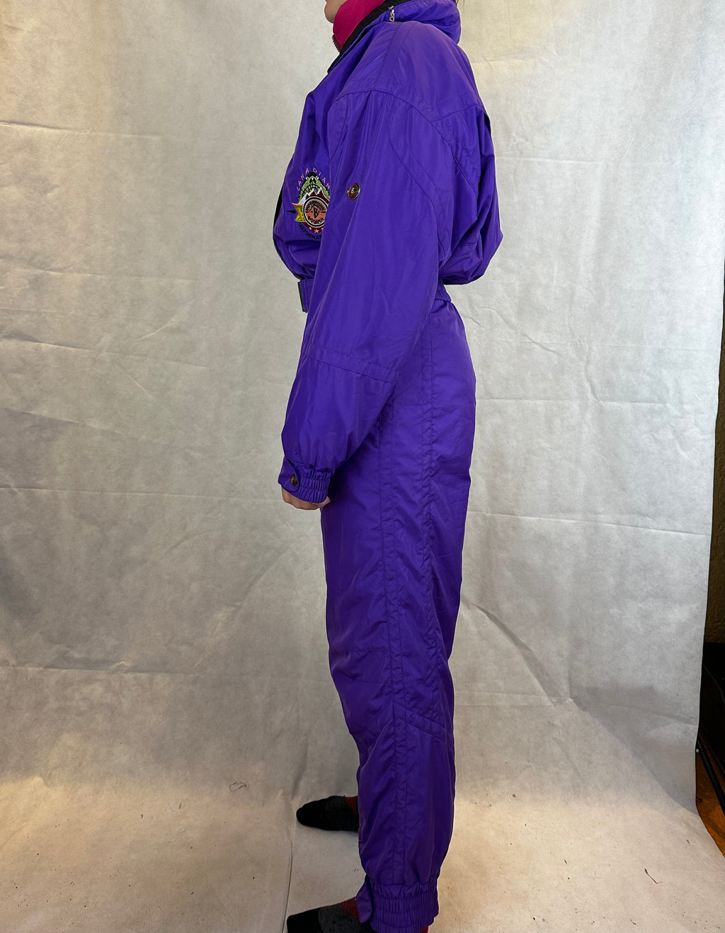 Vintage Skioverall von Bogner in lila in S/M