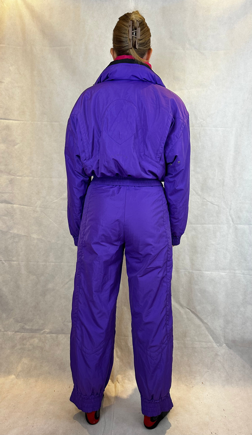 Vintage Skioverall von Bogner in lila in S/M
