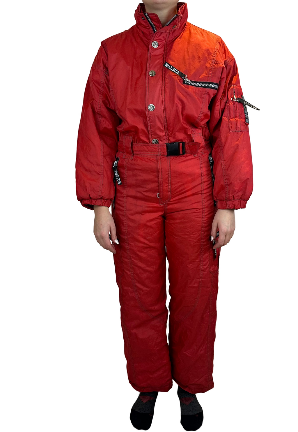 Vintage Skioverall von in rot in S
