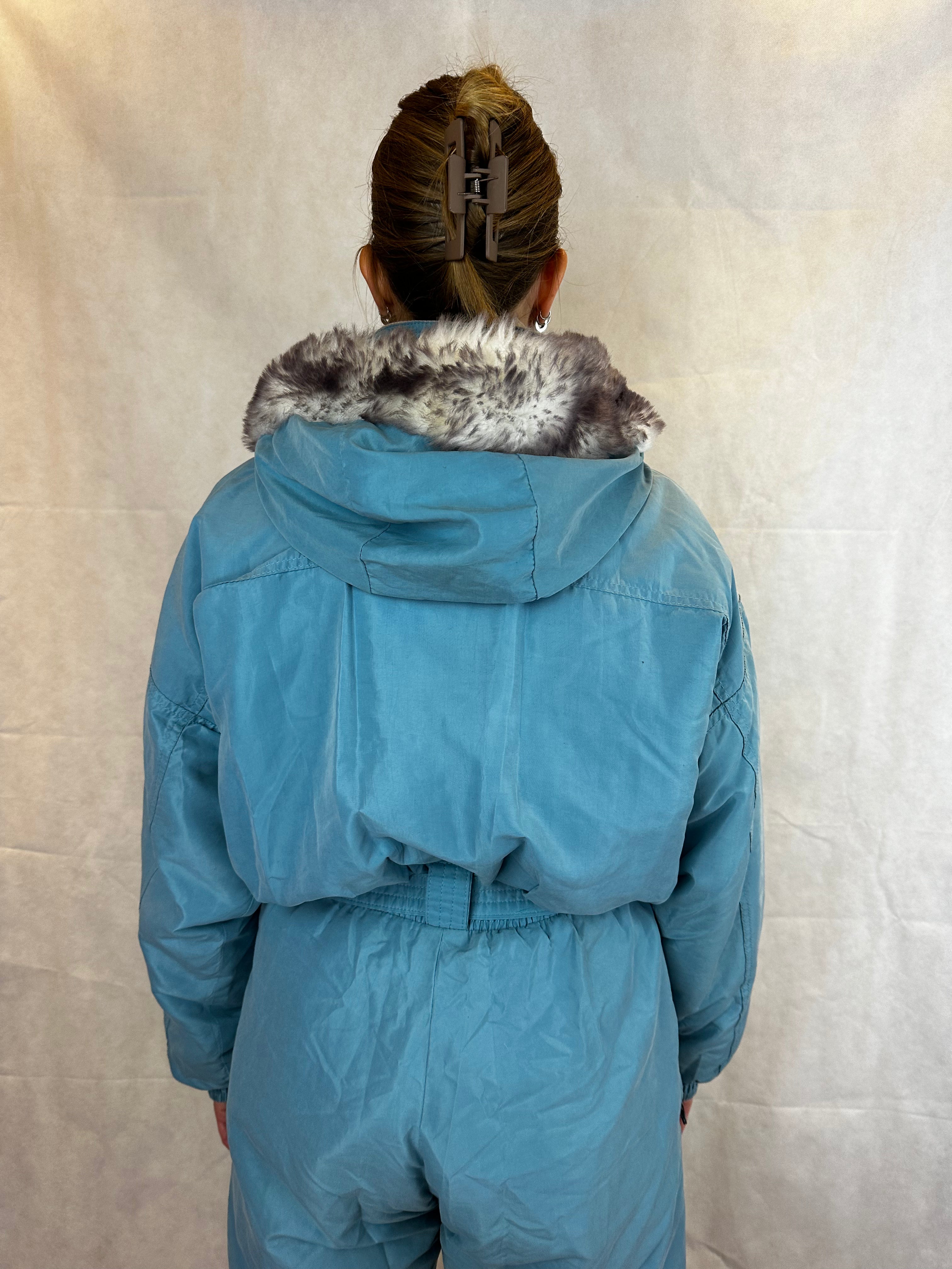 Vintage Skioverall von Etirel in blau in S/M