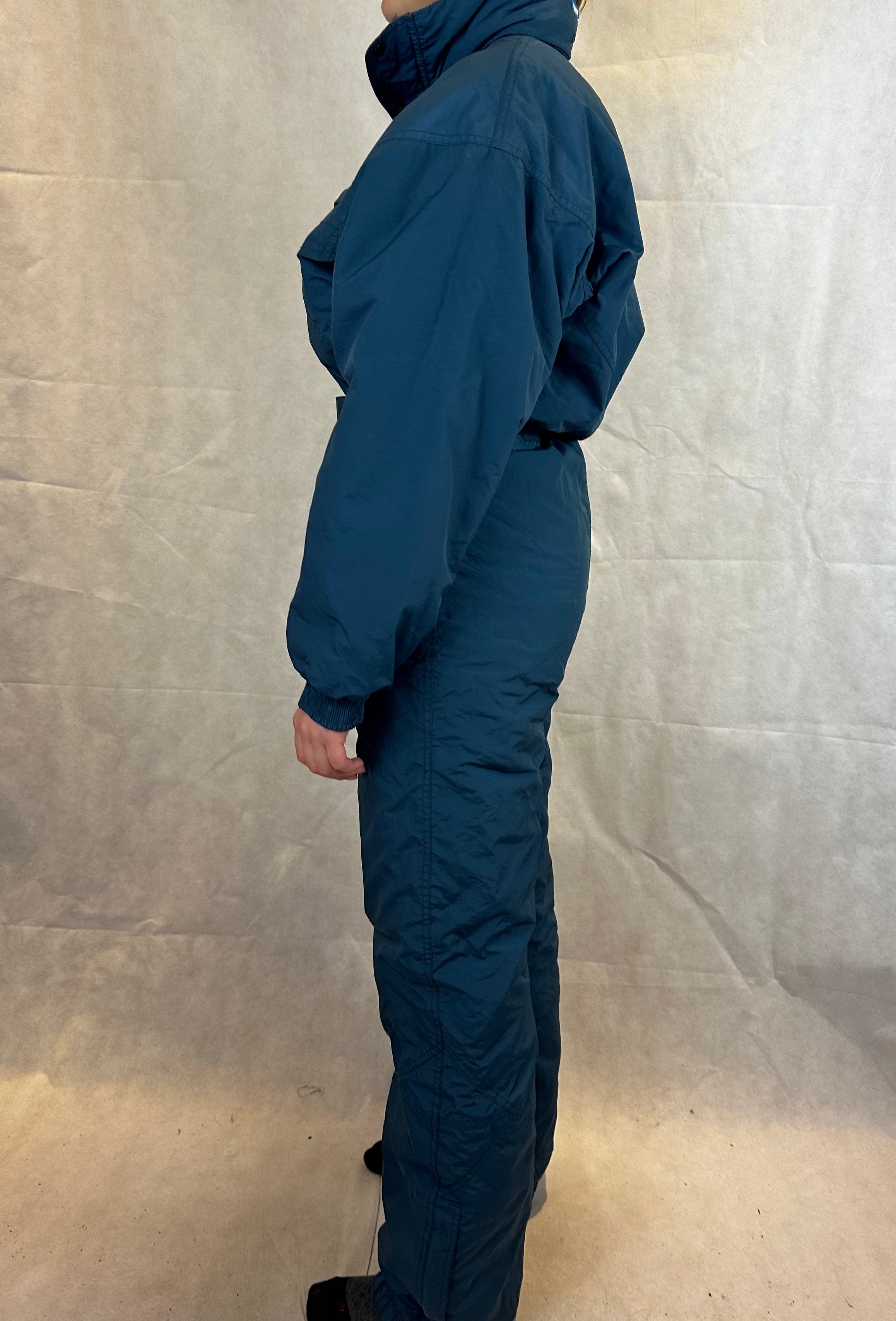 Vintage Skioverall von Decathlon in S/M in Dunkelblau
