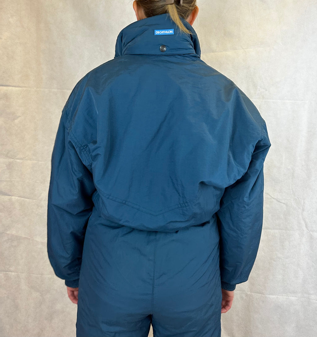 Vintage Skioverall von Decathlon in S/M in Dunkelblau