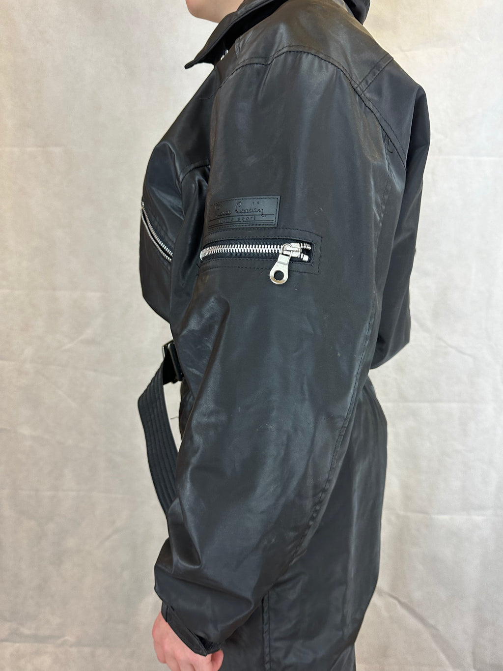 Vintage Skioverall von Pierre Cardin in Schwarz in S/M