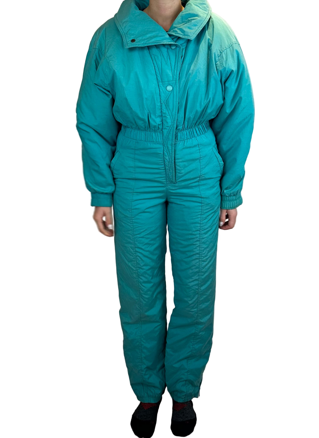 Vintage Skioverall in turkis in M/S