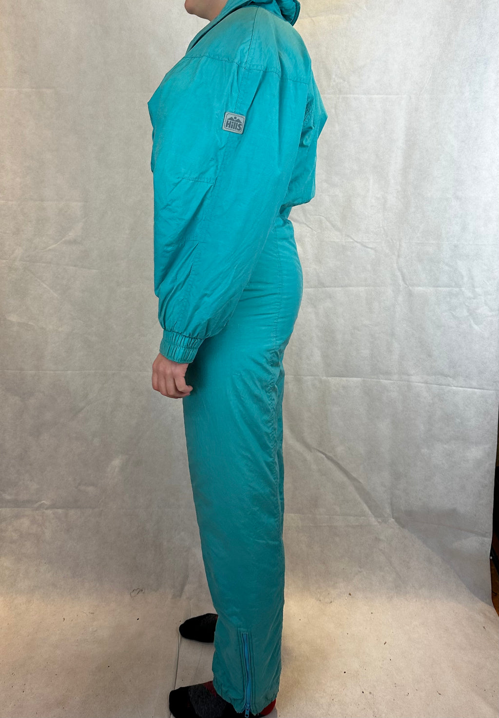 Vintage Skioverall in turkis in M/S