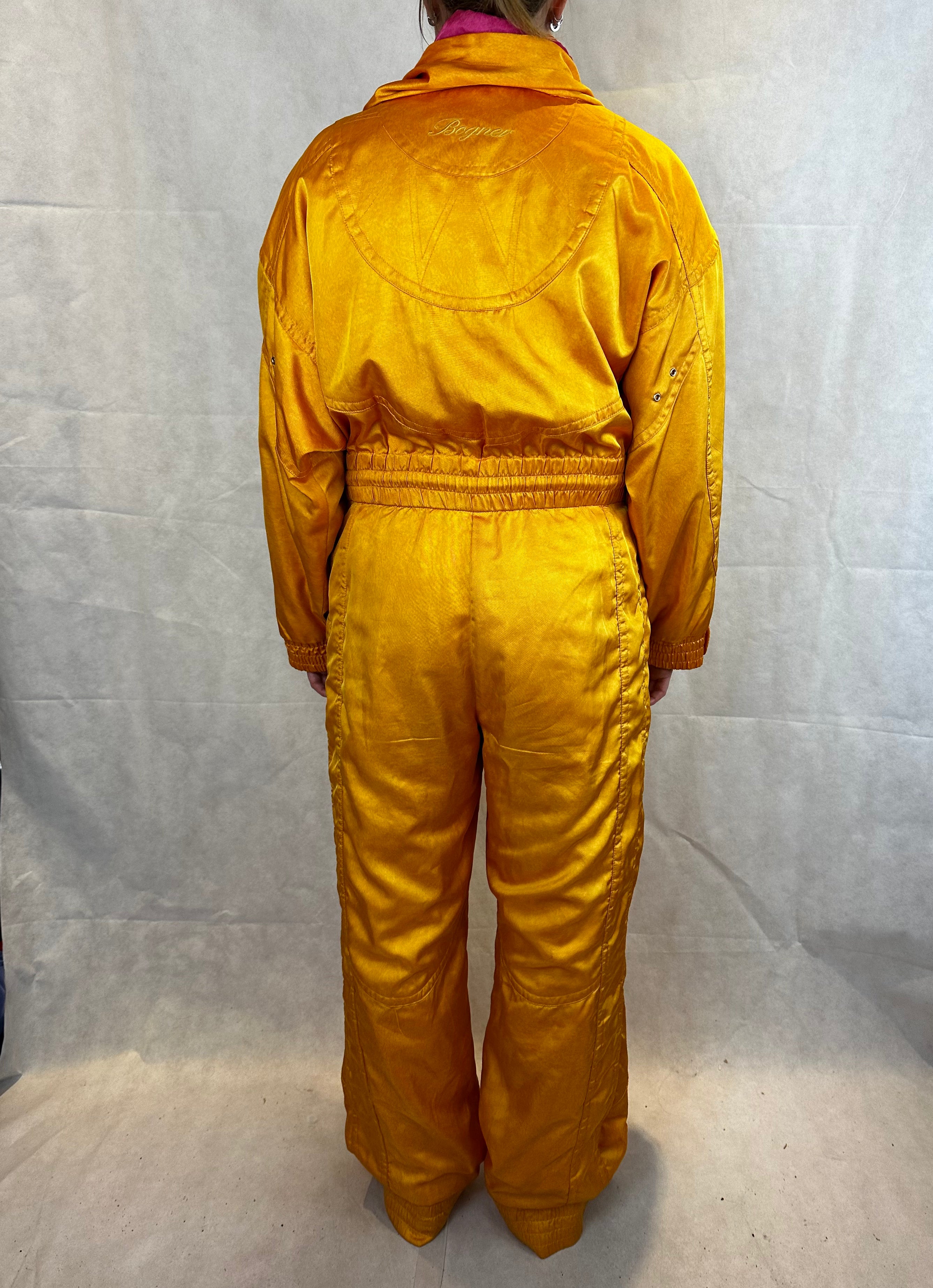 Vintage Skioverall von Bogner in orange in S/M