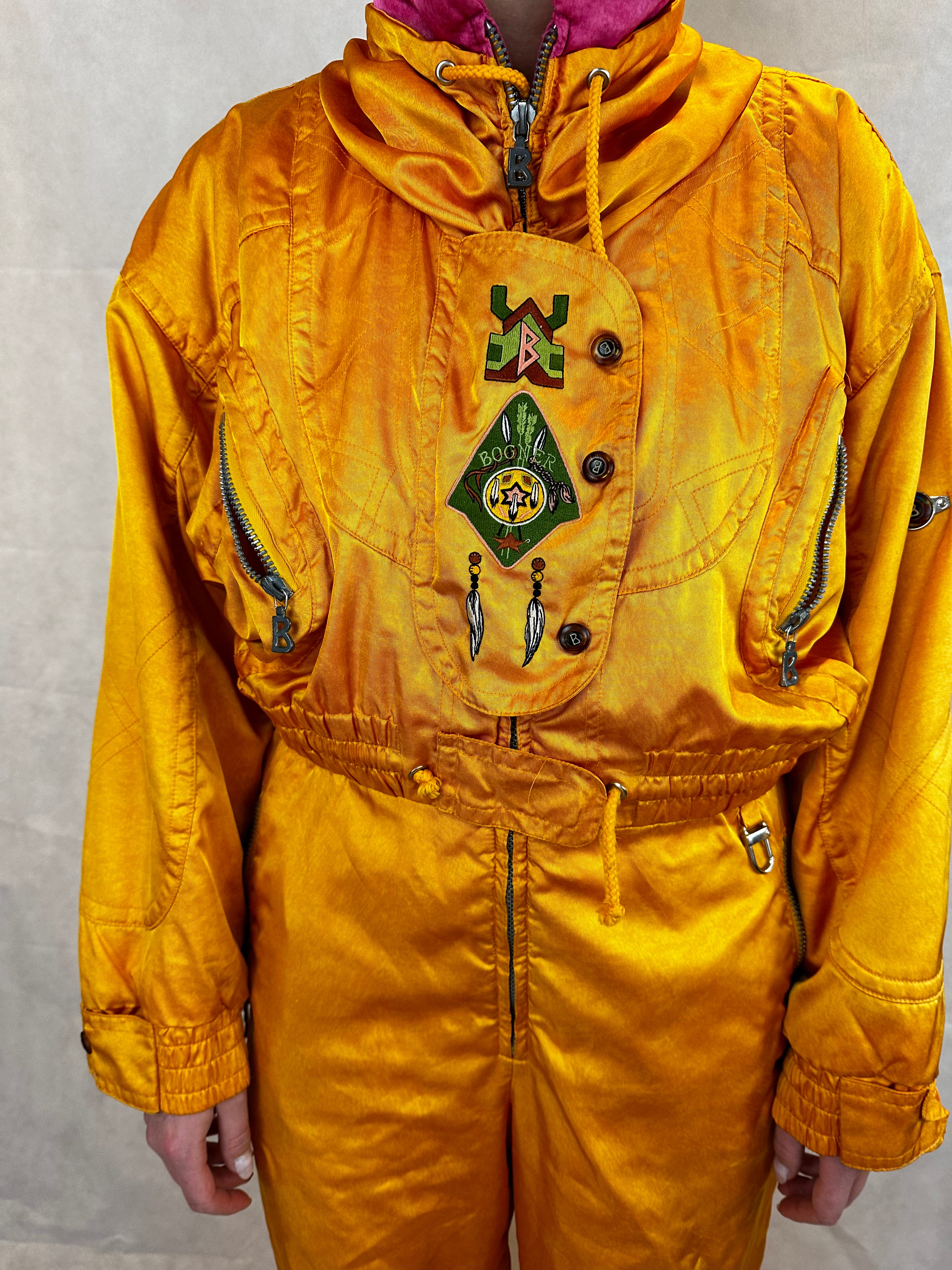 Vintage Skioverall von Bogner in orange in S/M