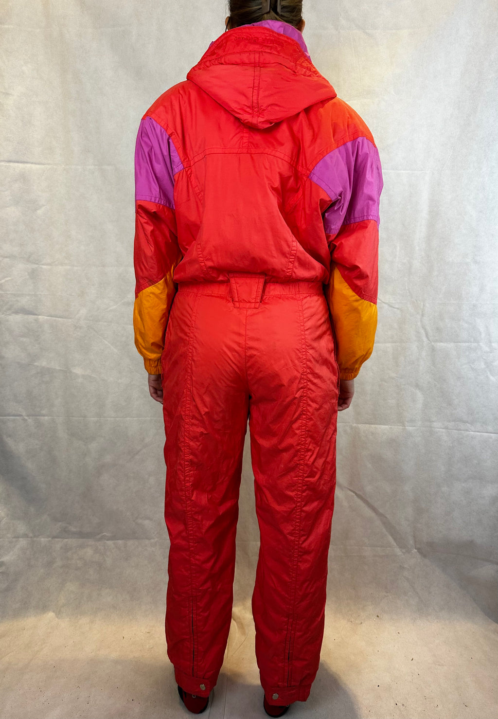 Vintage Skioverall von Colmar  in orange in M/S