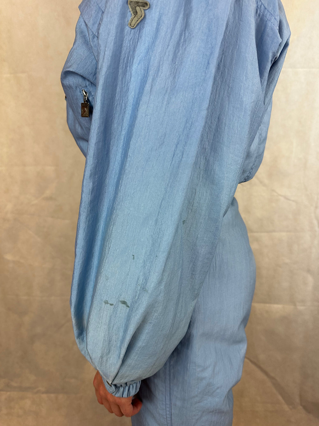 Vintage Skioverall in hellblau von Schöffel in S/M