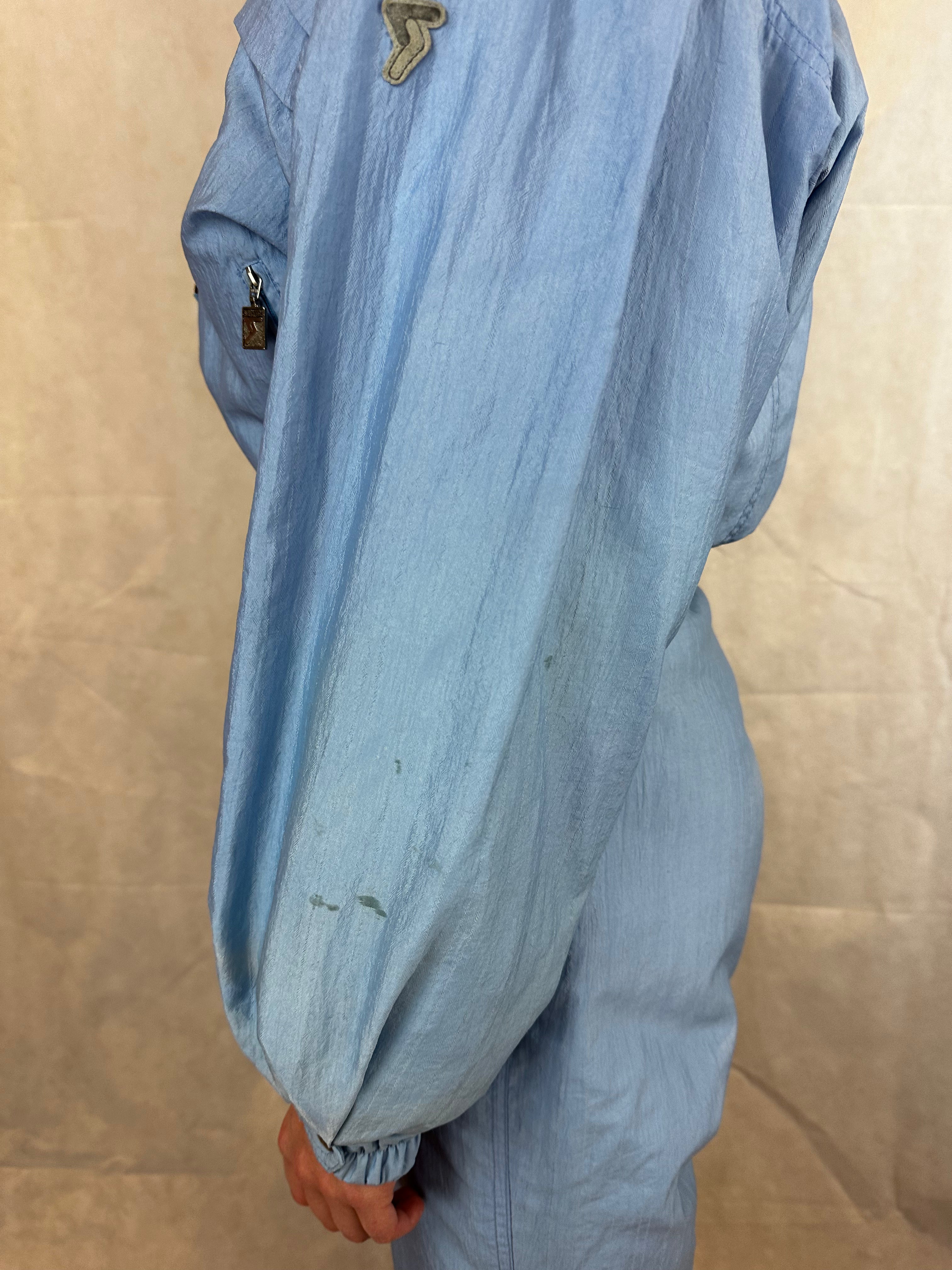 Vintage Skioverall in hellblau von Schöffel in S/M