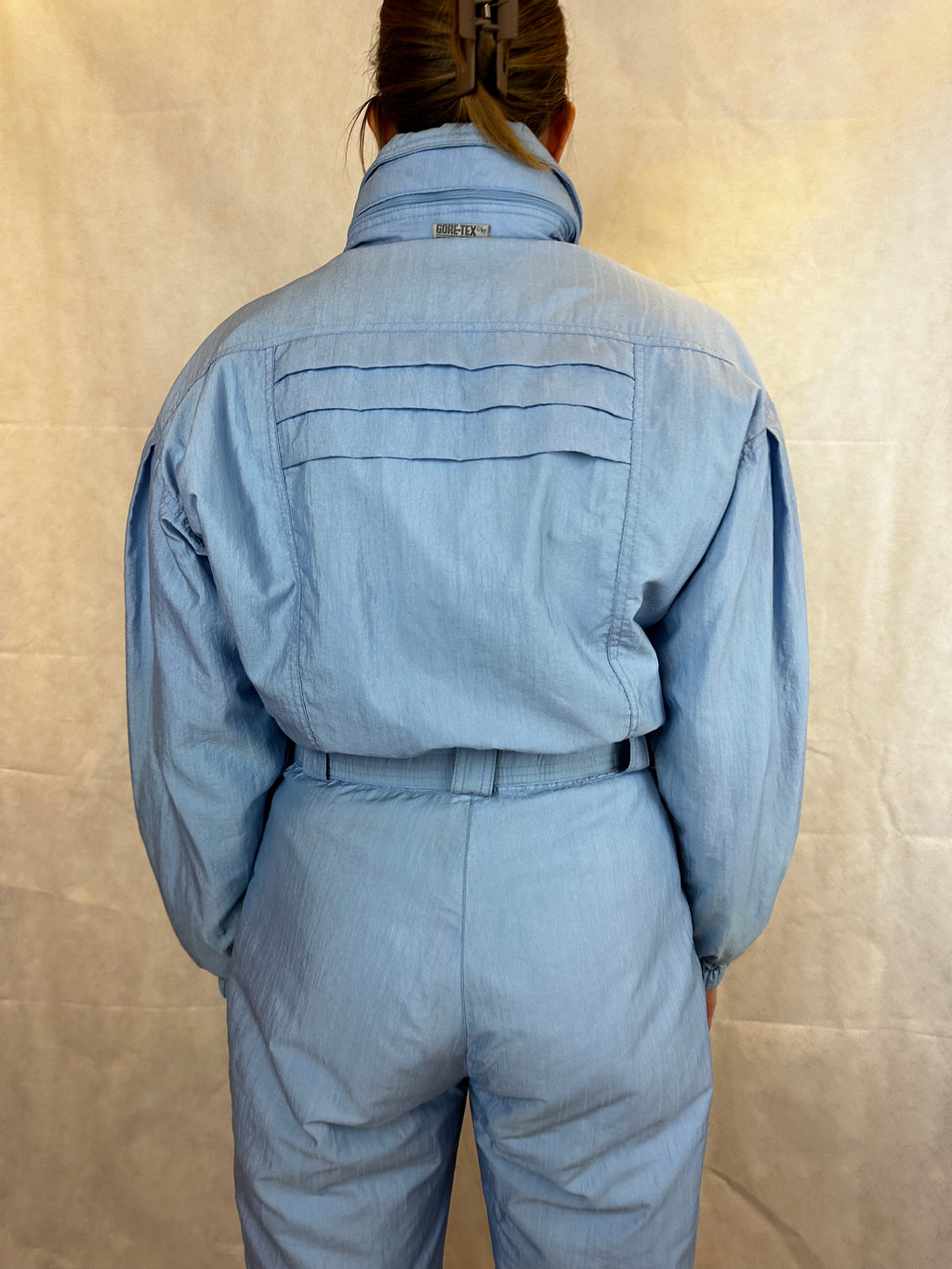 Vintage Skioverall in hellblau von Schöffel in S/M