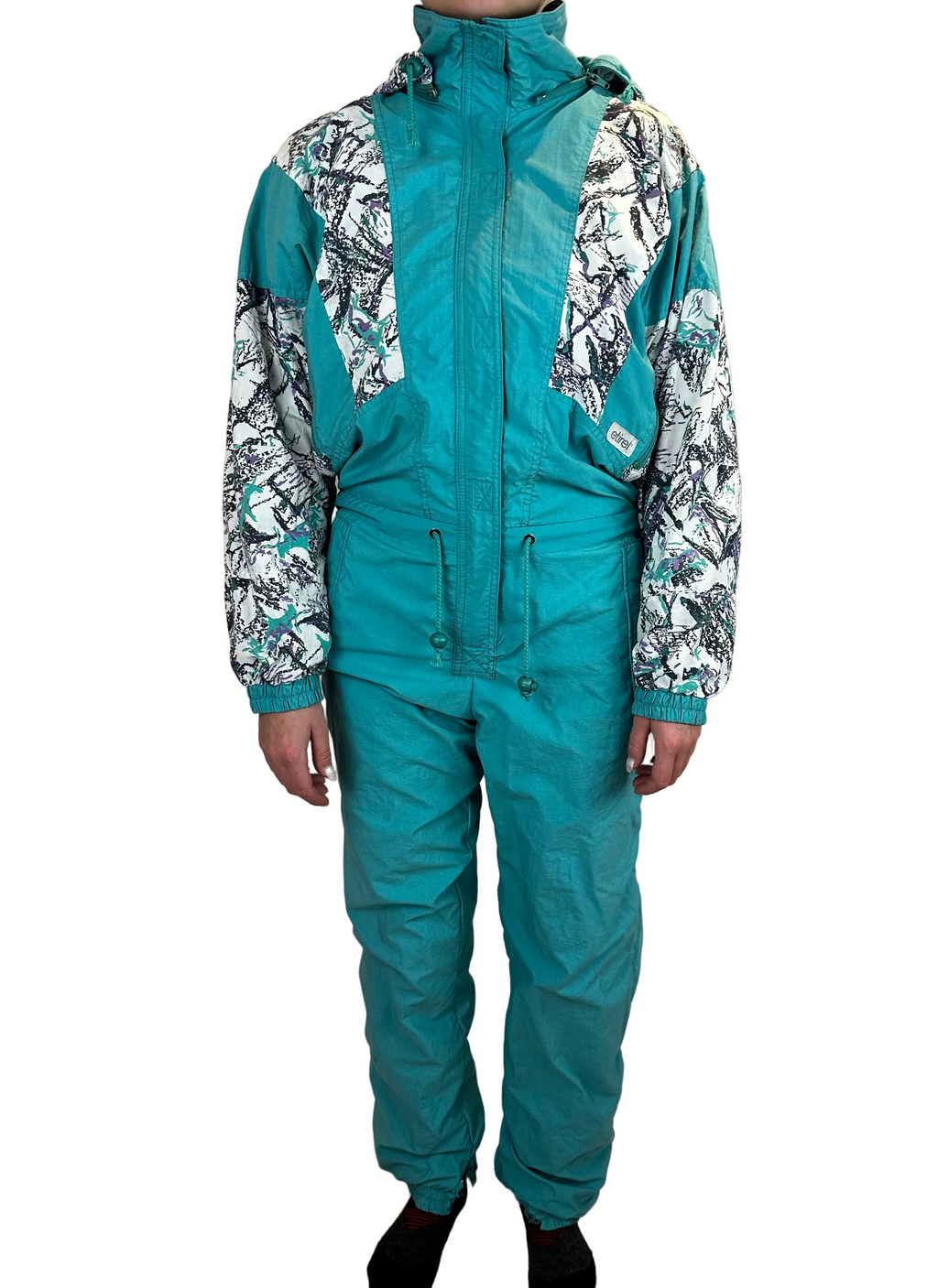 Vintage Skioverall von Etirel in M/S blau