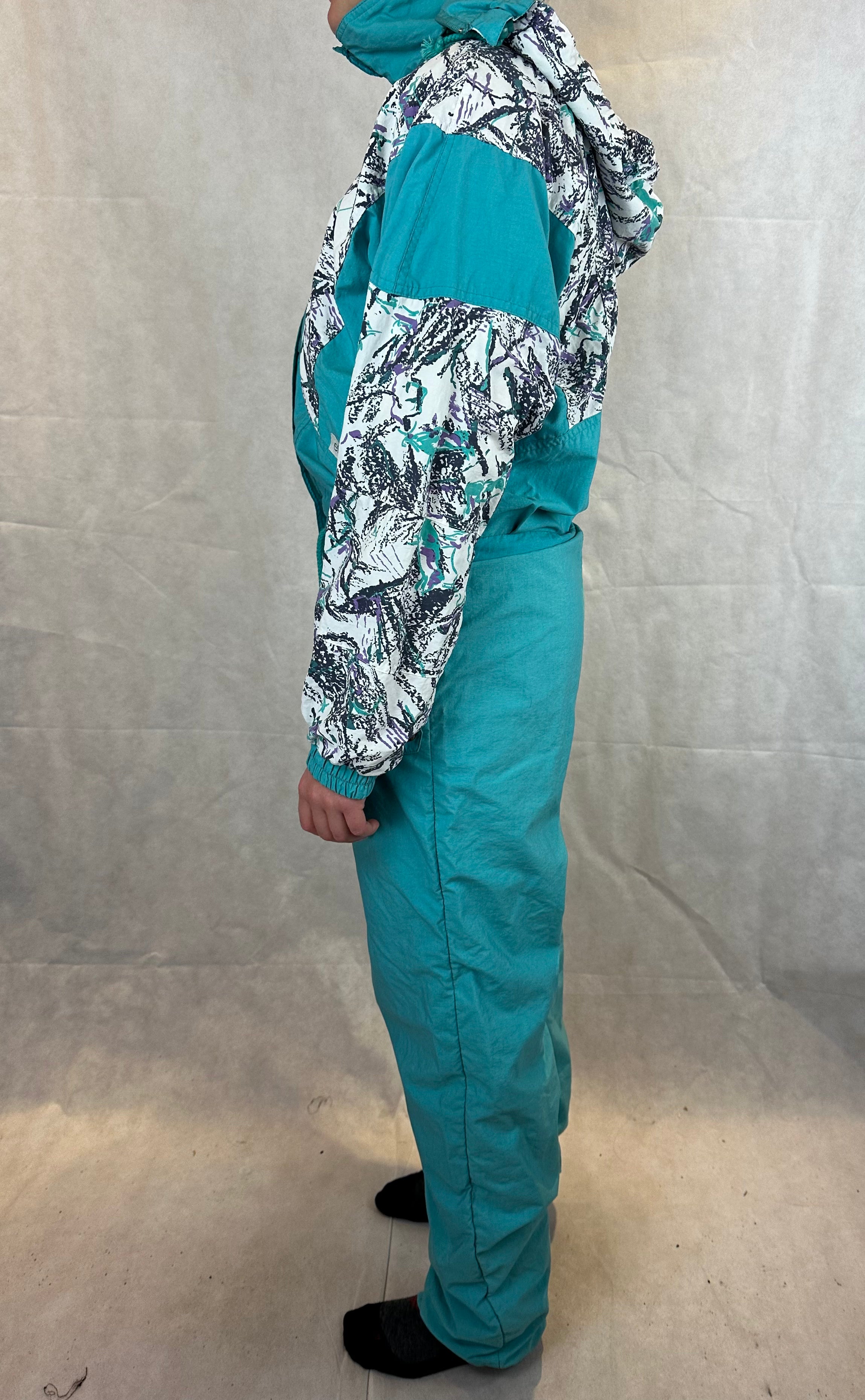 Vintage Skioverall von Etirel in M/S blau