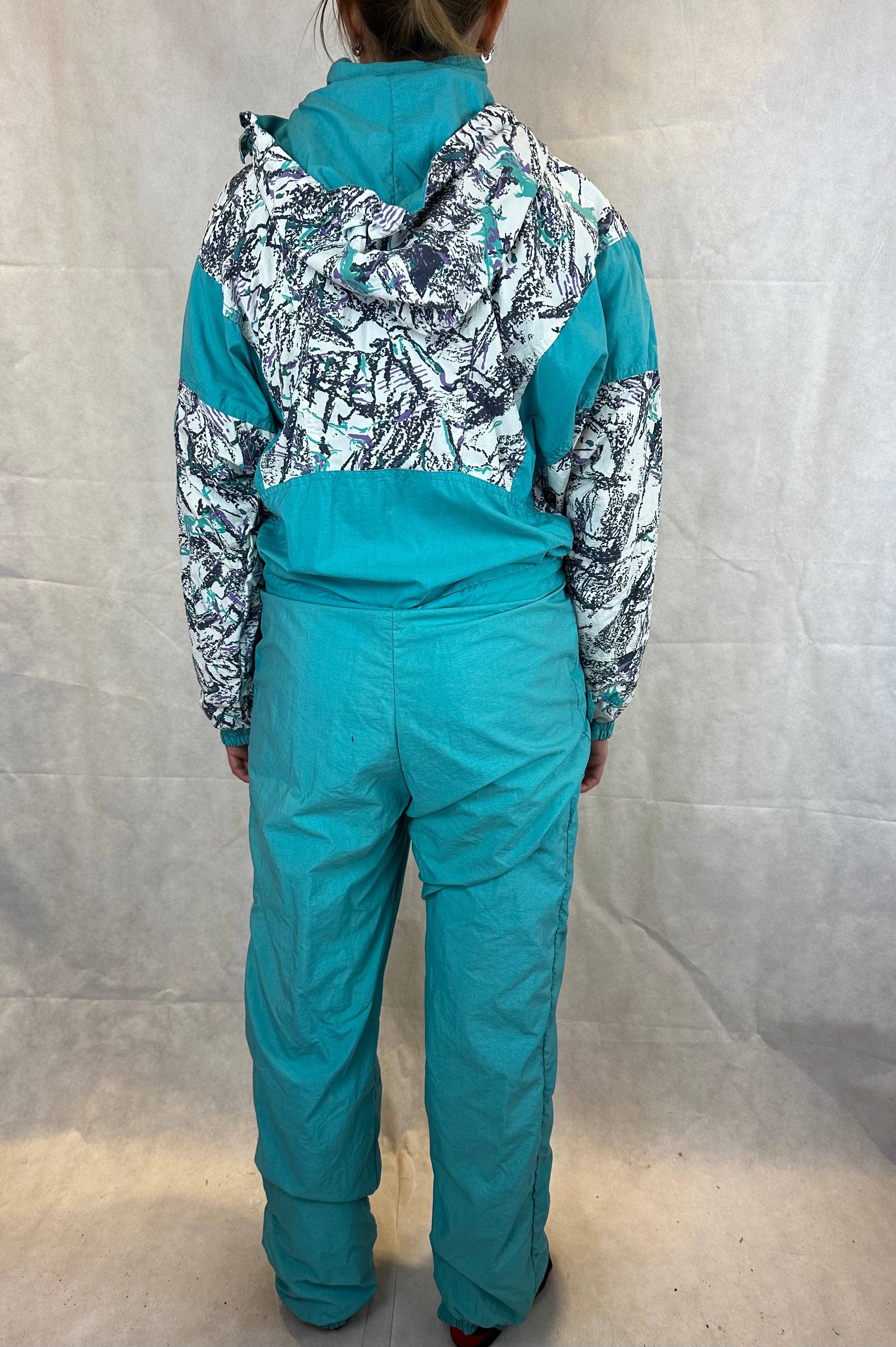 Vintage Skioverall von Etirel in M/S blau