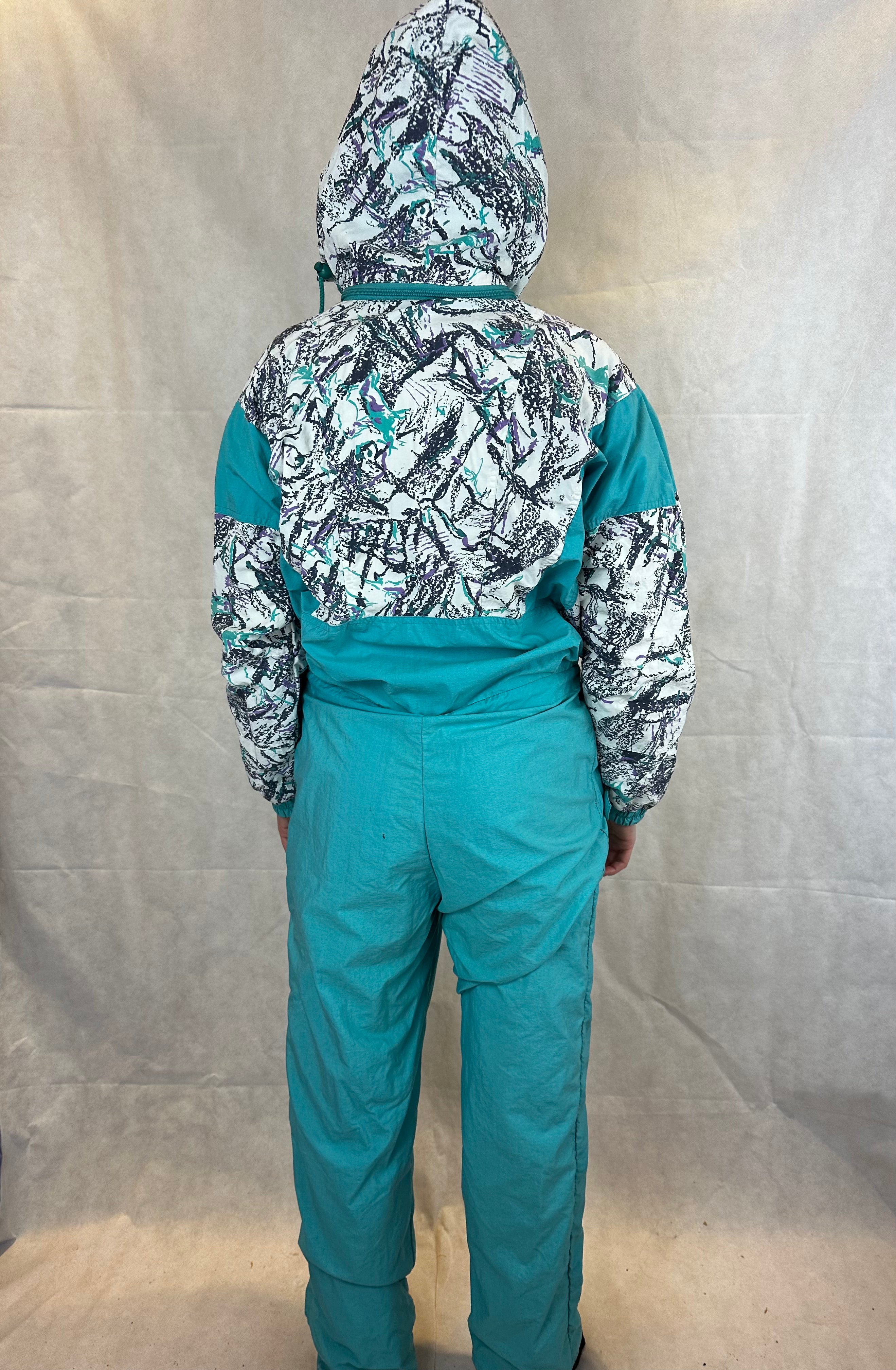Vintage Skioverall von Etirel in M/S blau