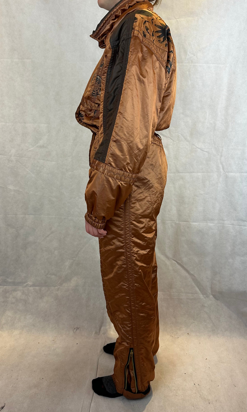 Vintage Skioverall in Bronze in M/S