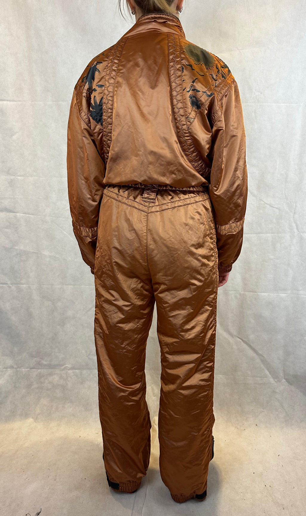 Vintage Skioverall in Bronze in M/S
