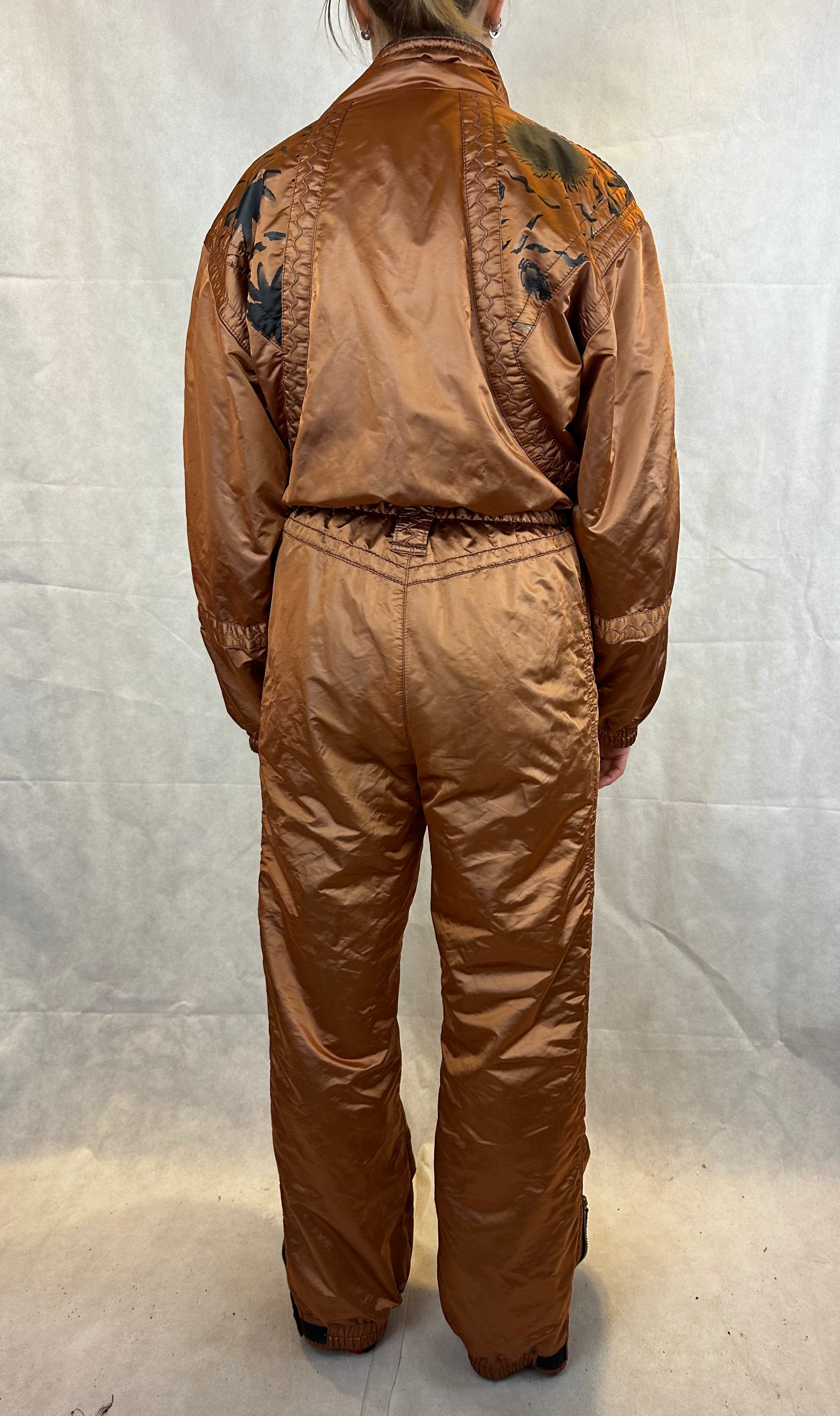 Vintage Skioverall in Bronze in M/S