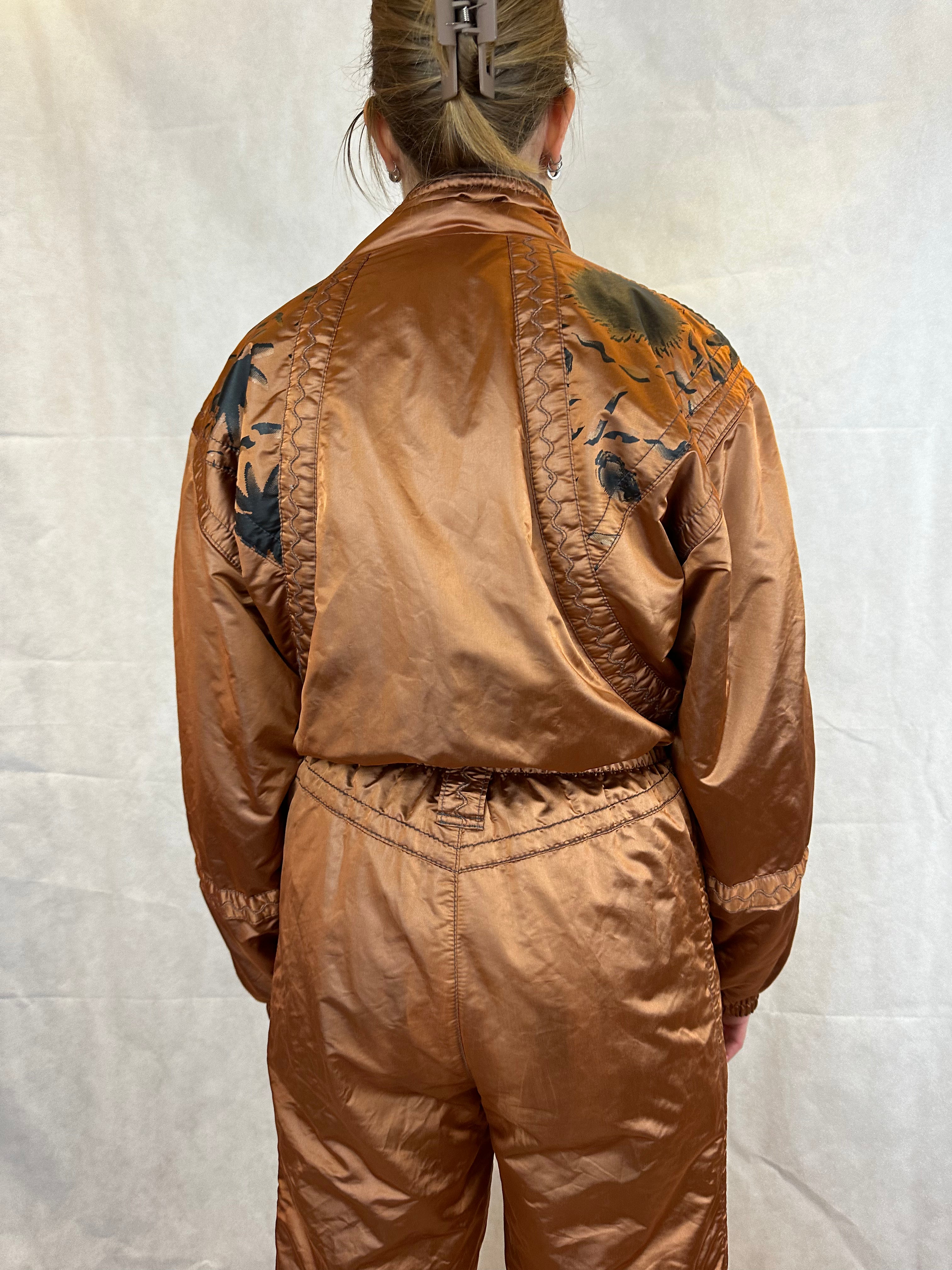 Vintage Skioverall in Bronze in M/S