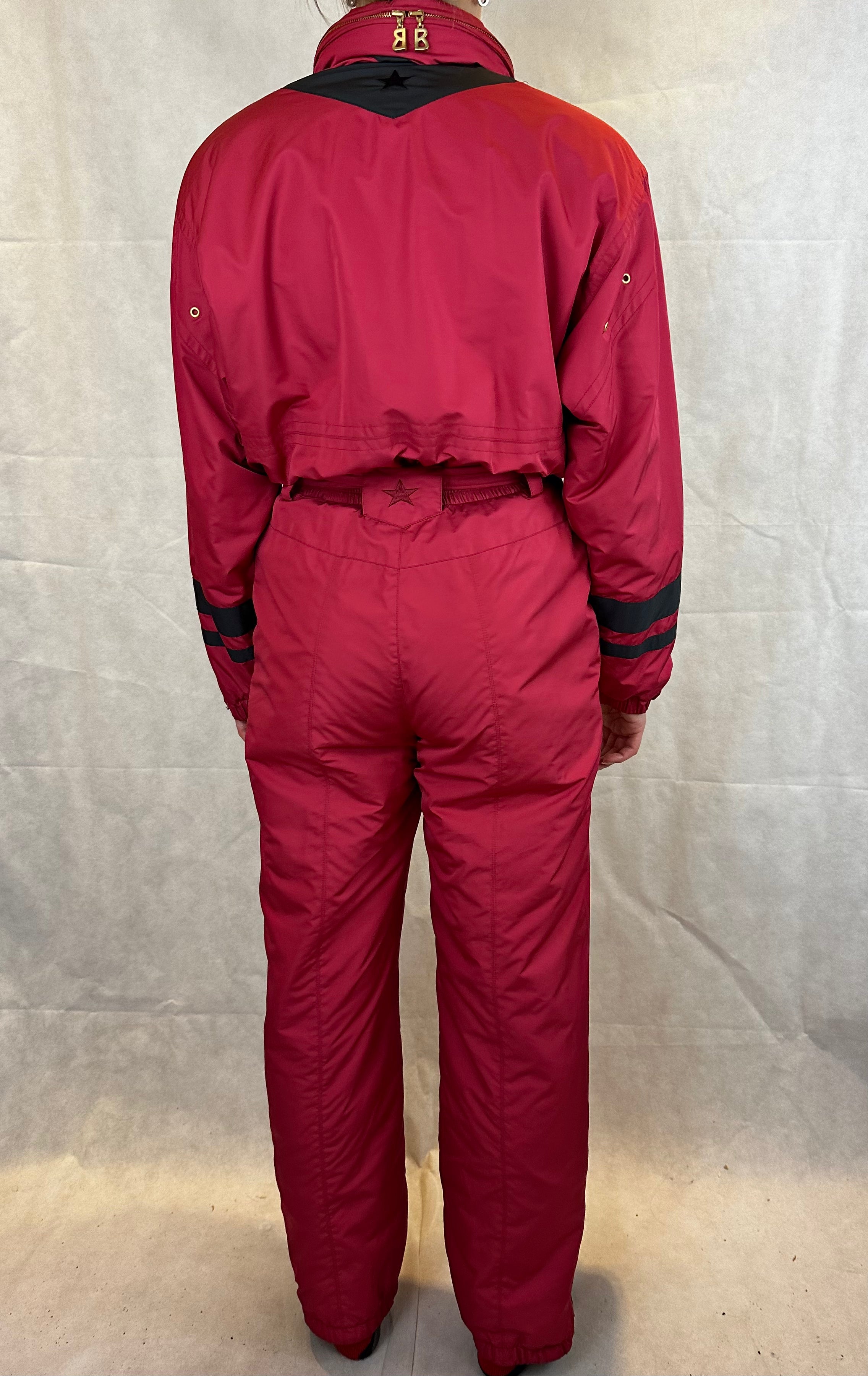 Vintage Skioverall von BOGNER komplett NEU in rot