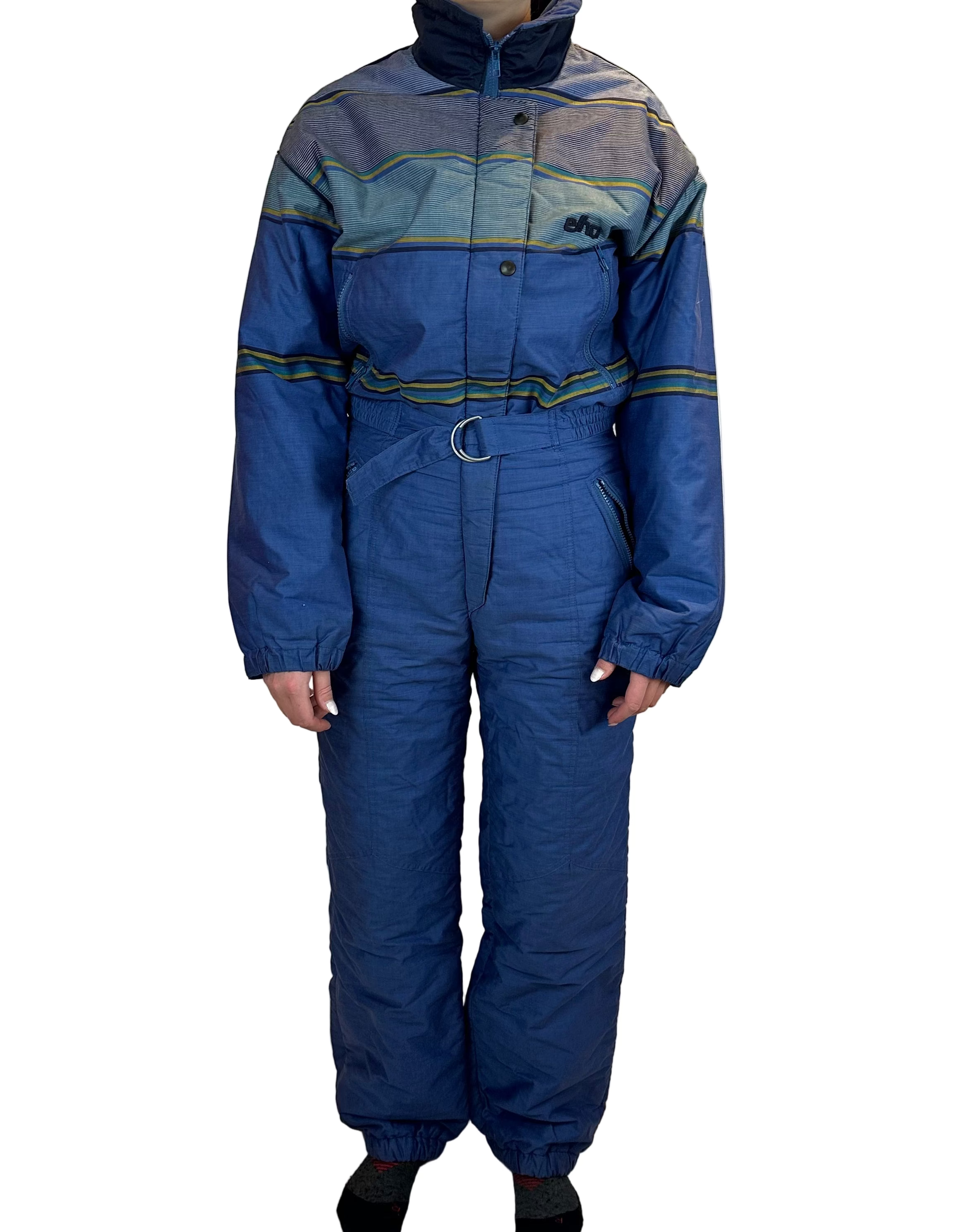 Vintage Skioverall von Elho in blau in M